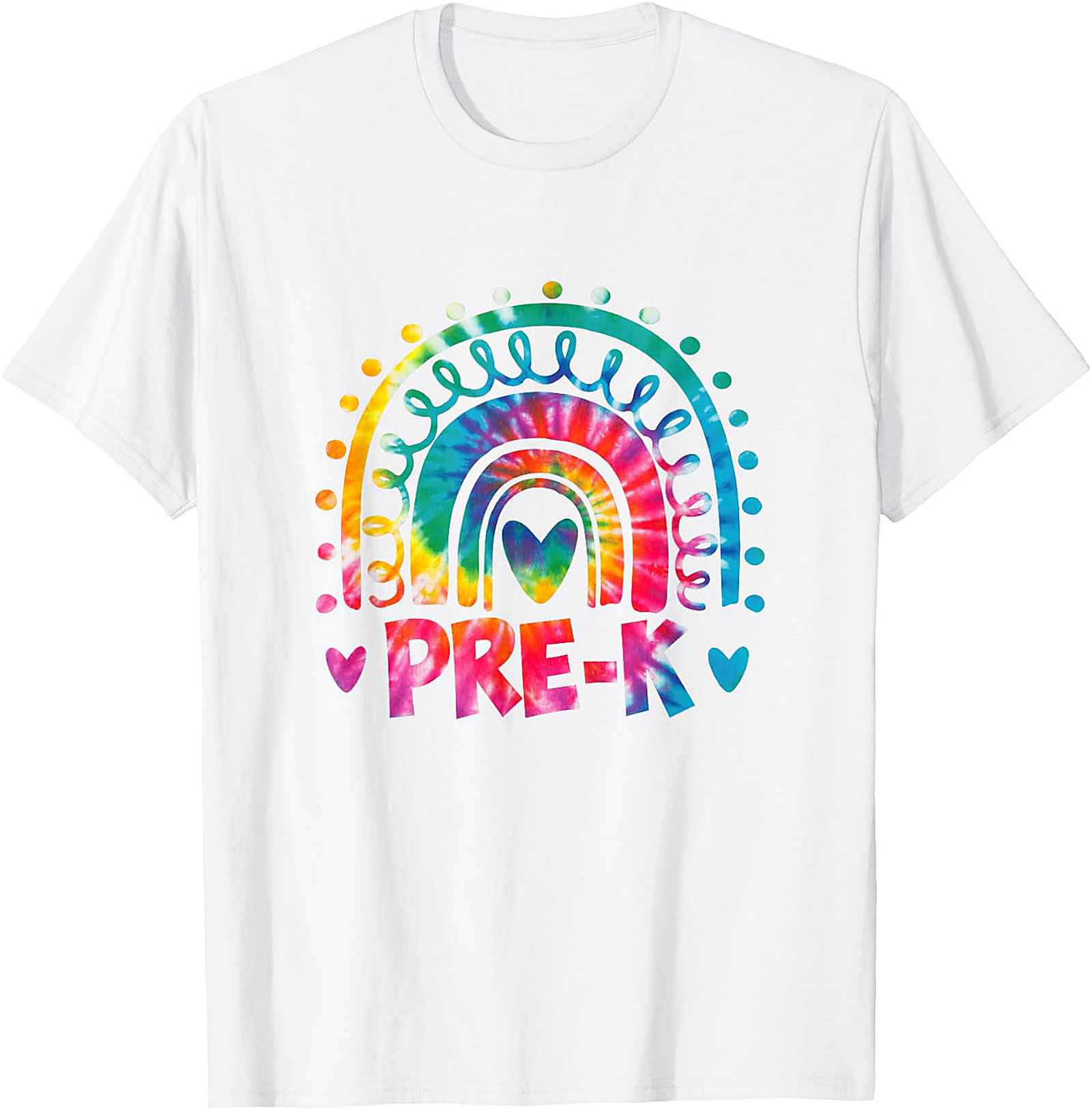 Pre-K Teacher Tie Dye Rainbow T-Shirt | Back to School Tee
