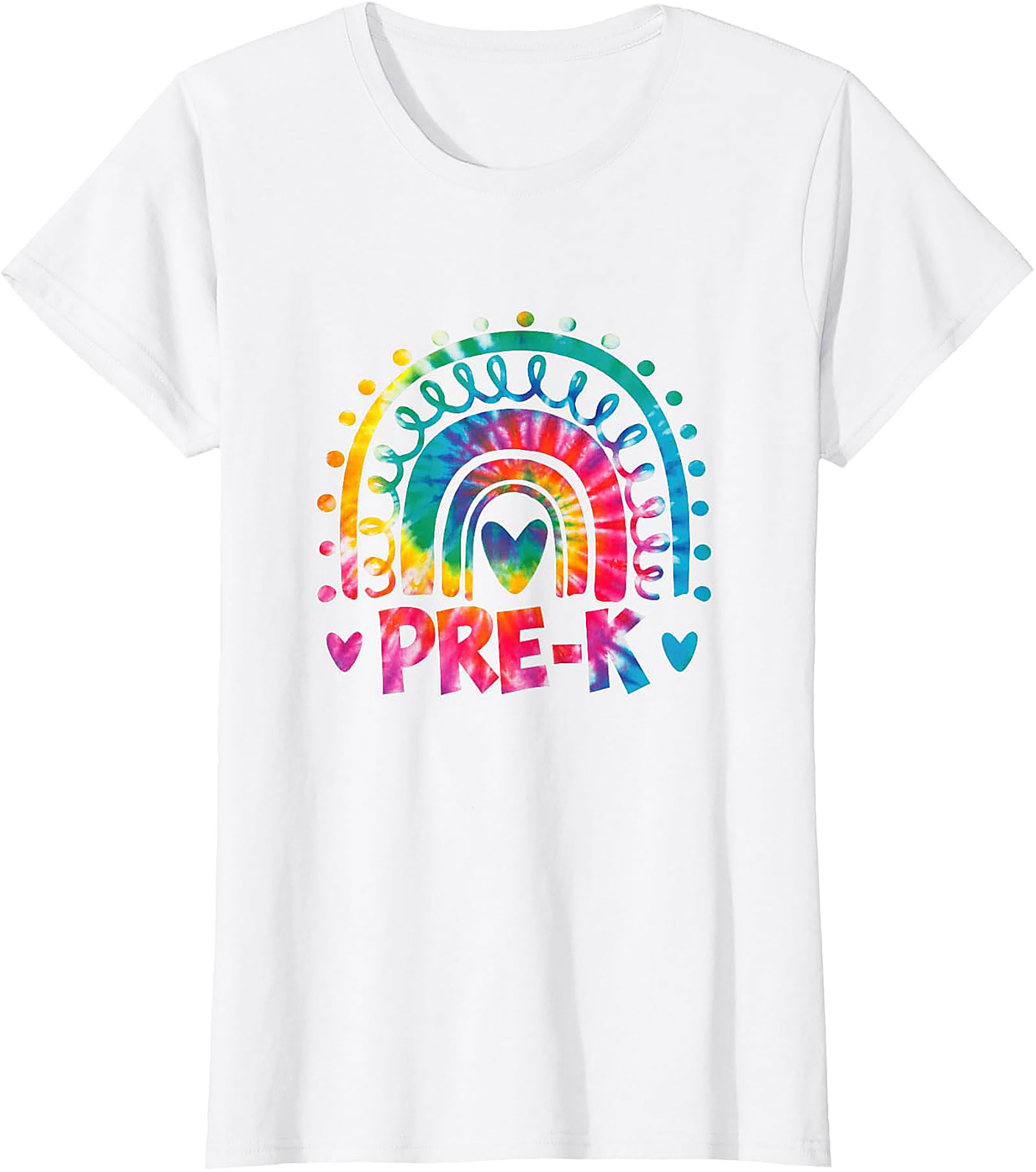 Pre-K Teacher Tie Dye Rainbow T-Shirt | Back to School Tee