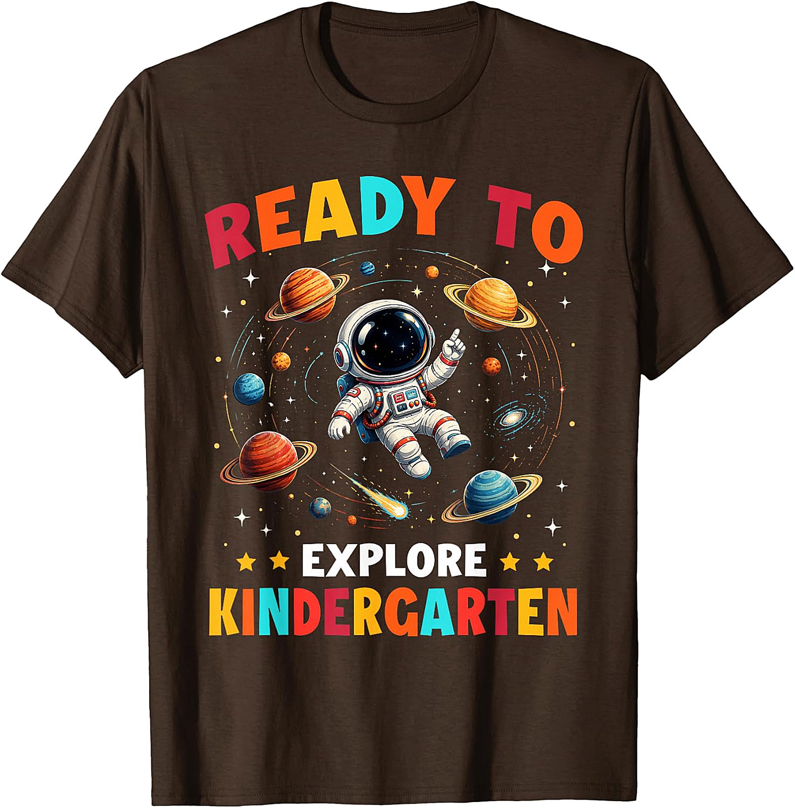 Ready to Explore Kindergarten T-Shirt | Astronaut Tee