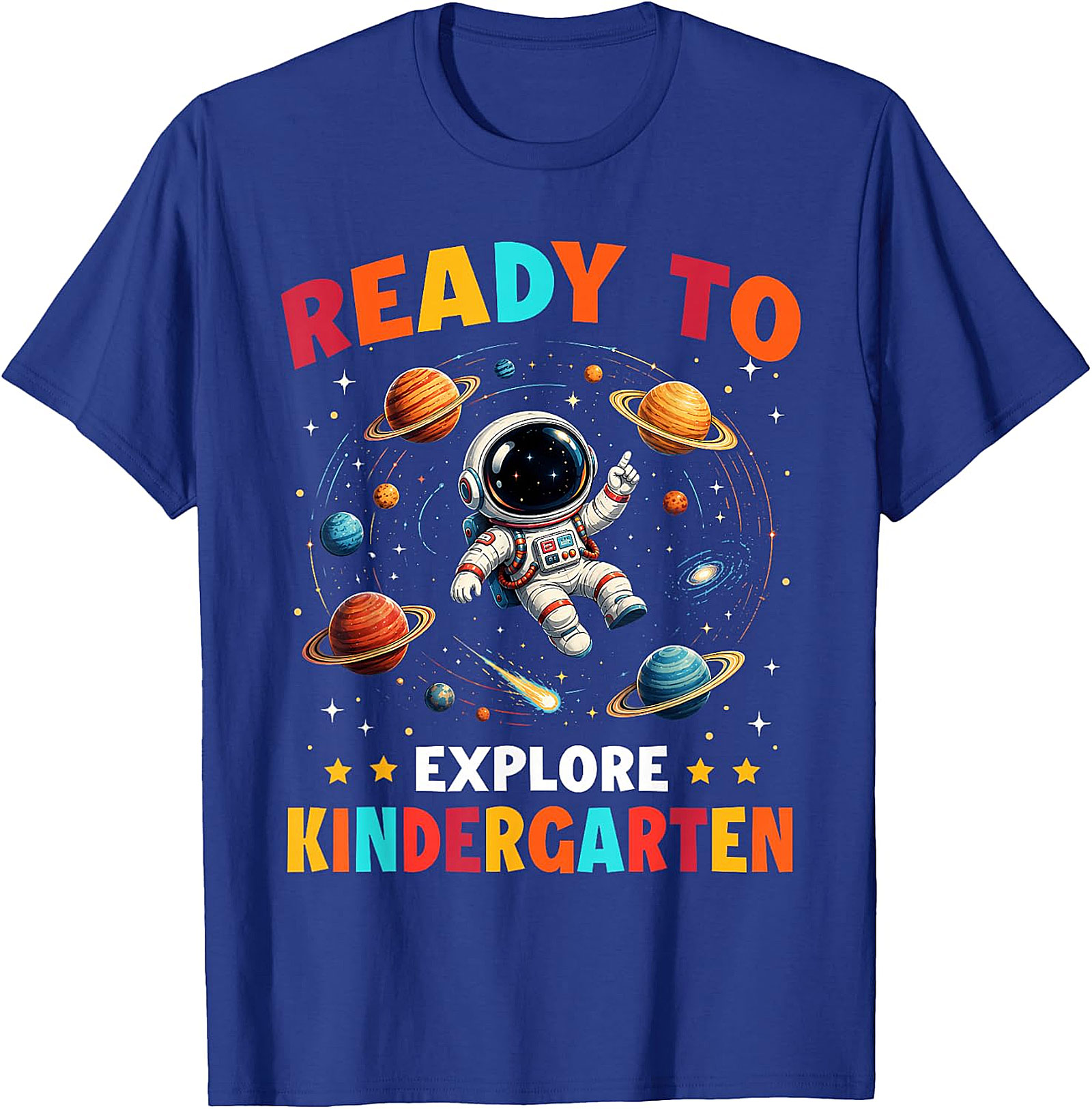 Ready to Explore Kindergarten T-Shirt | Astronaut Tee