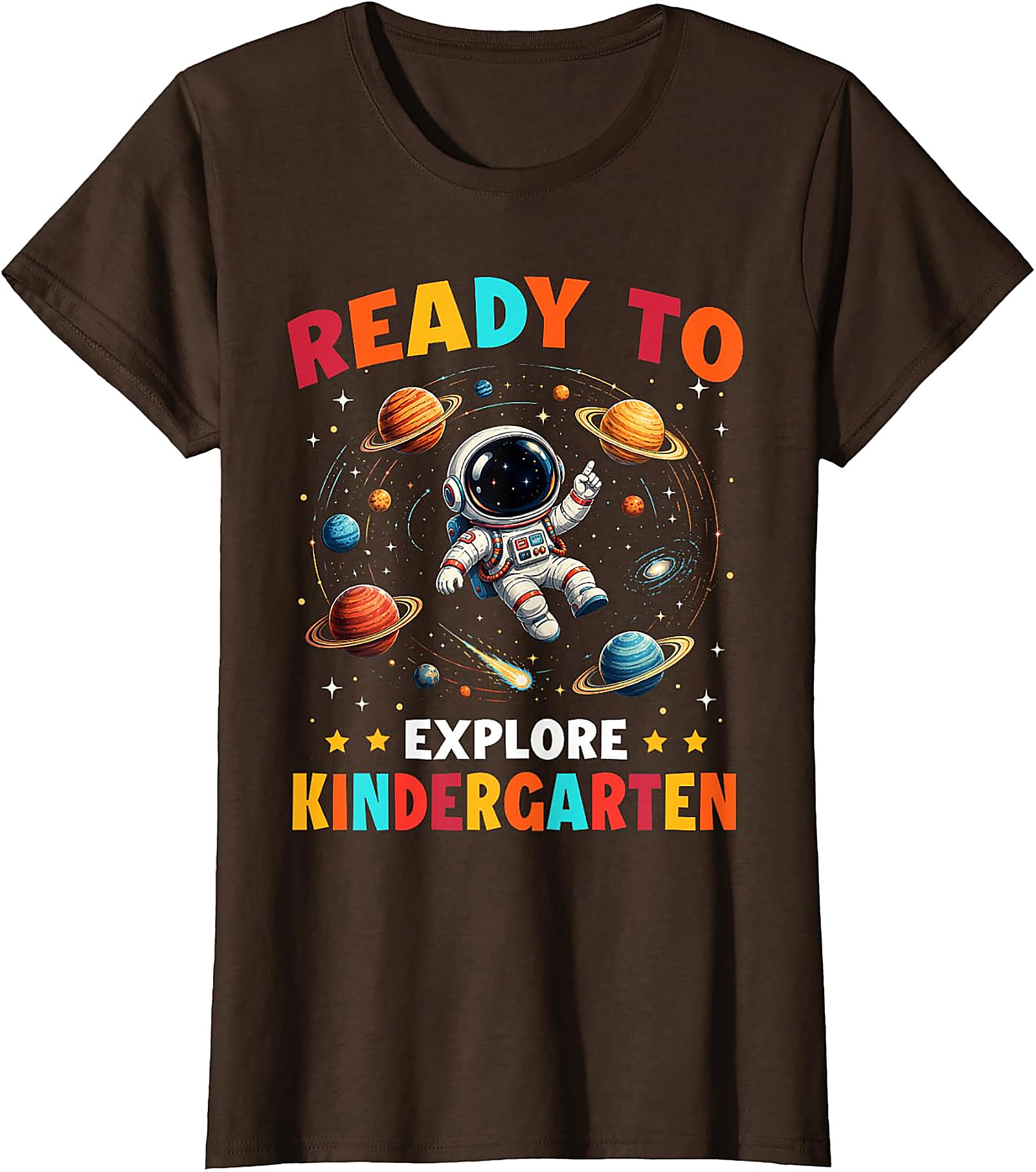 Ready to Explore Kindergarten T-Shirt | Astronaut Tee