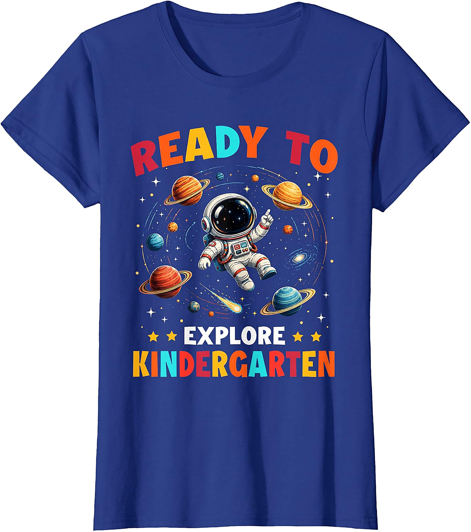 Ready to Explore Kindergarten T-Shirt | Astronaut Tee