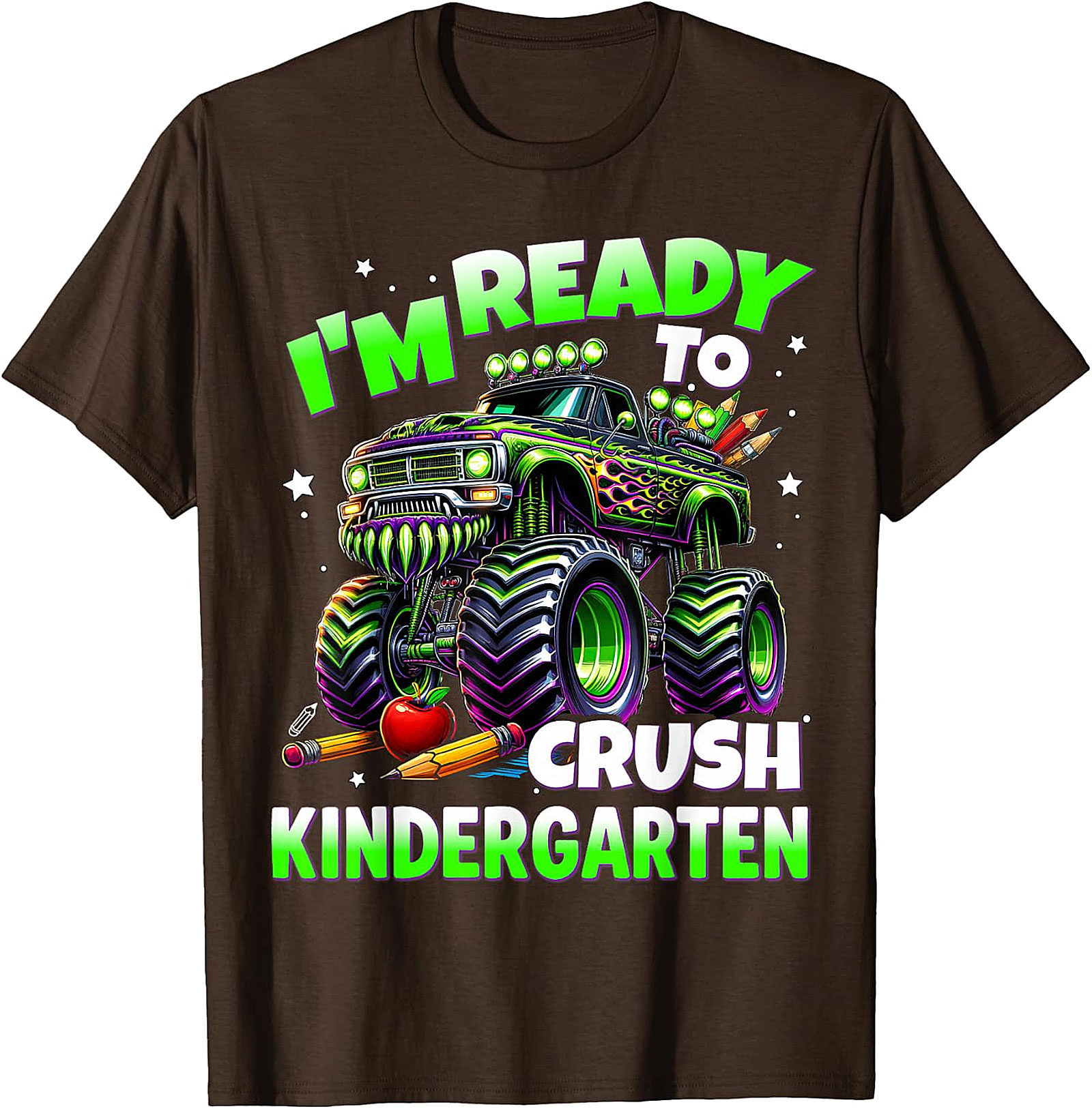 Crush Kindergarten Monster Truck T-Shirt for Boys