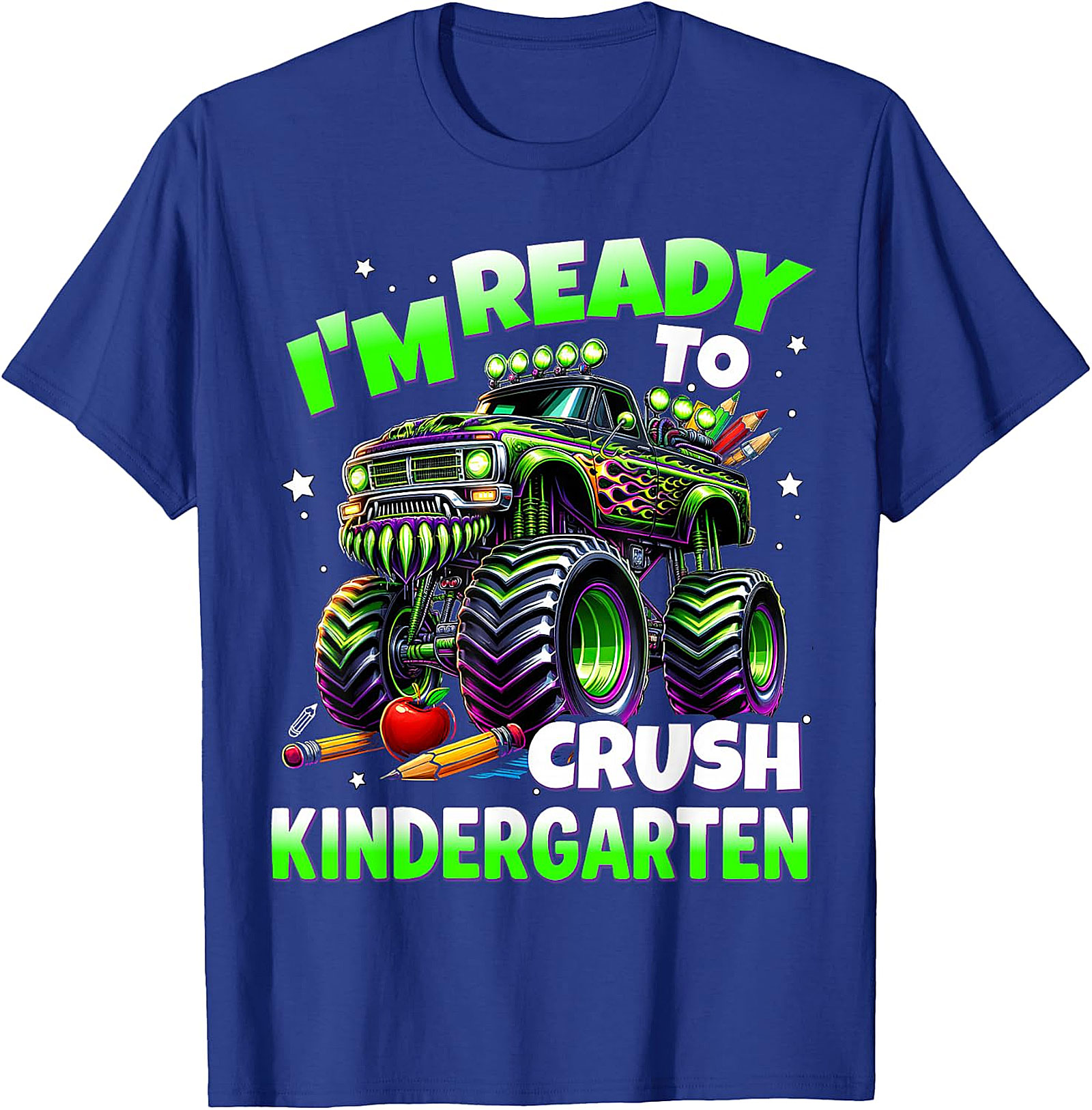 Crush Kindergarten Monster Truck T-Shirt for Boys