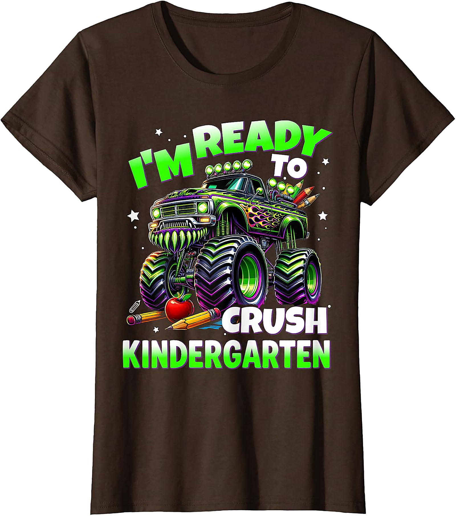 Crush Kindergarten Monster Truck T-Shirt for Boys