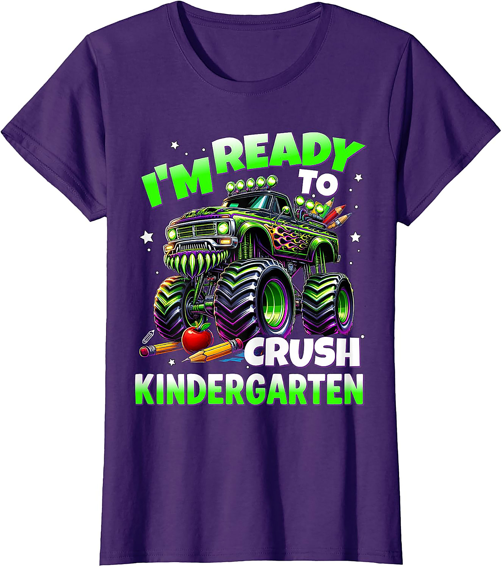 Crush Kindergarten Monster Truck T-Shirt for Boys