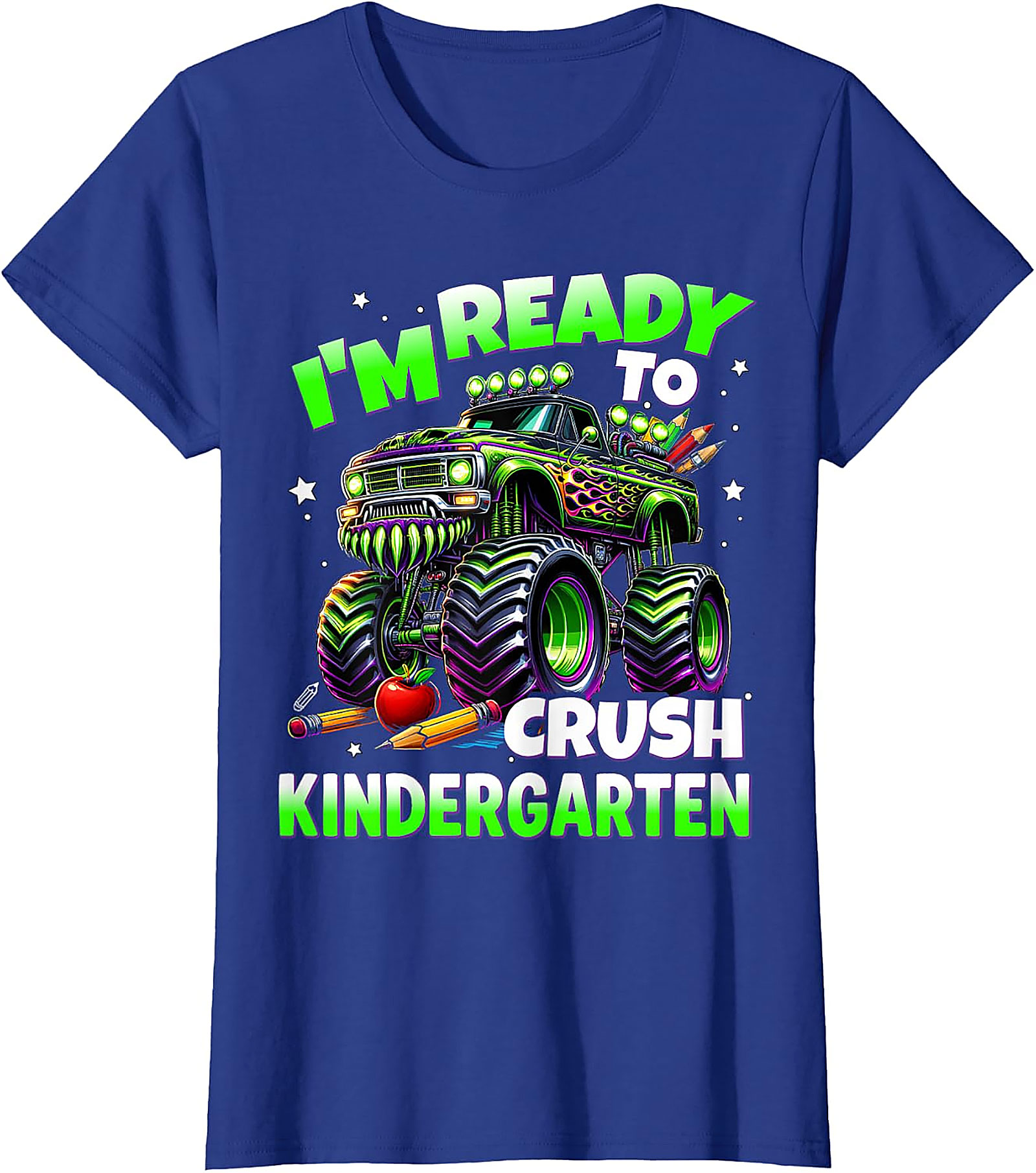 Crush Kindergarten Monster Truck T-Shirt for Boys