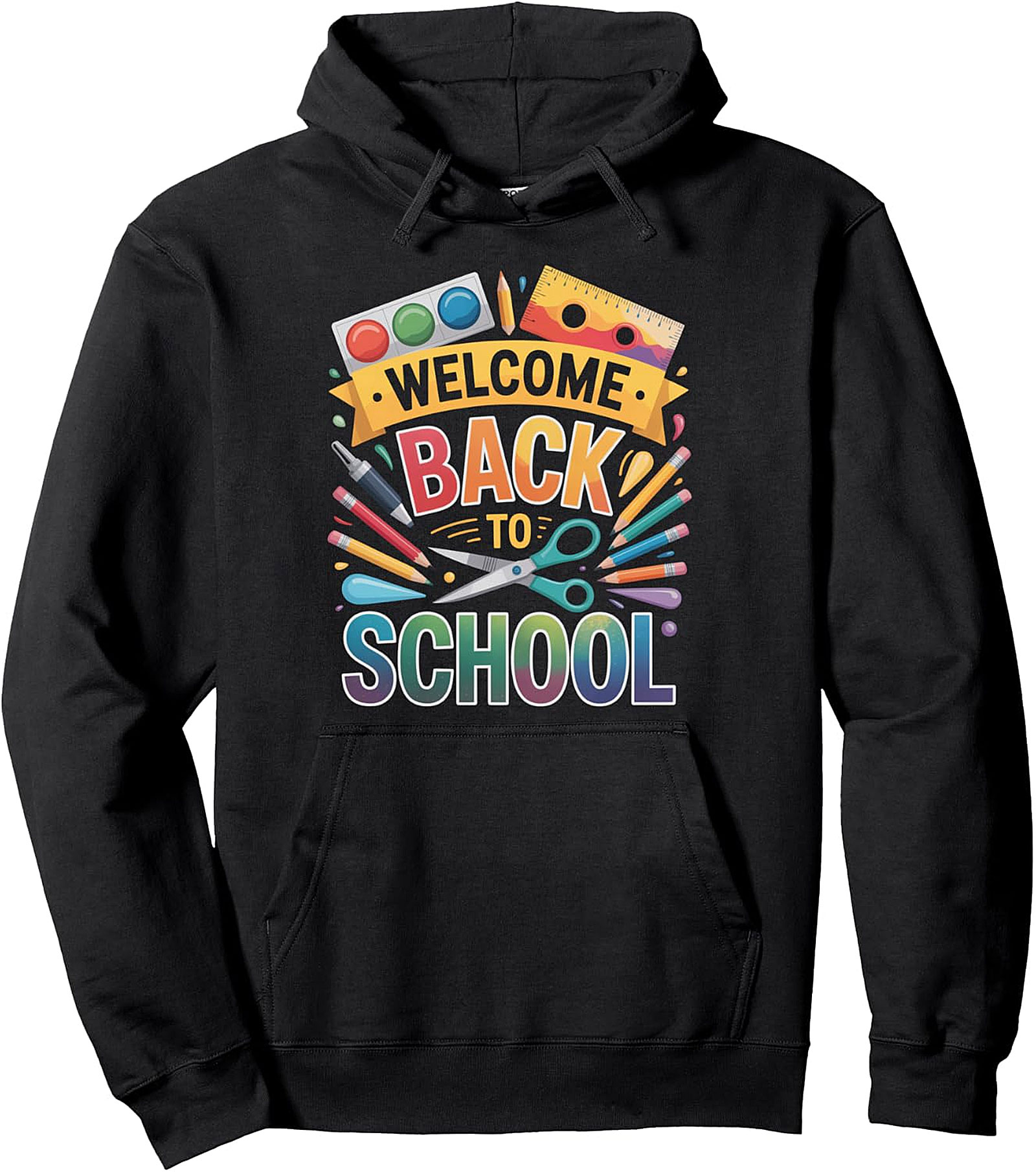 Welcome Back to School Pullover Hoodie - Cozy & Fun