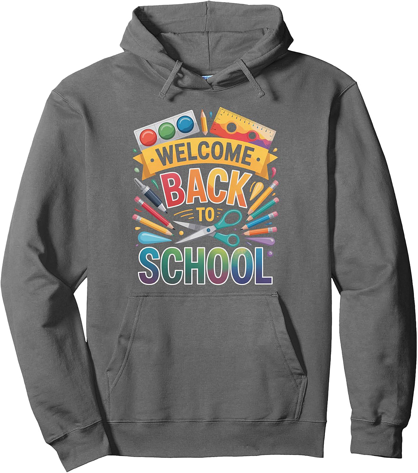 Welcome Back to School Pullover Hoodie - Cozy & Fun