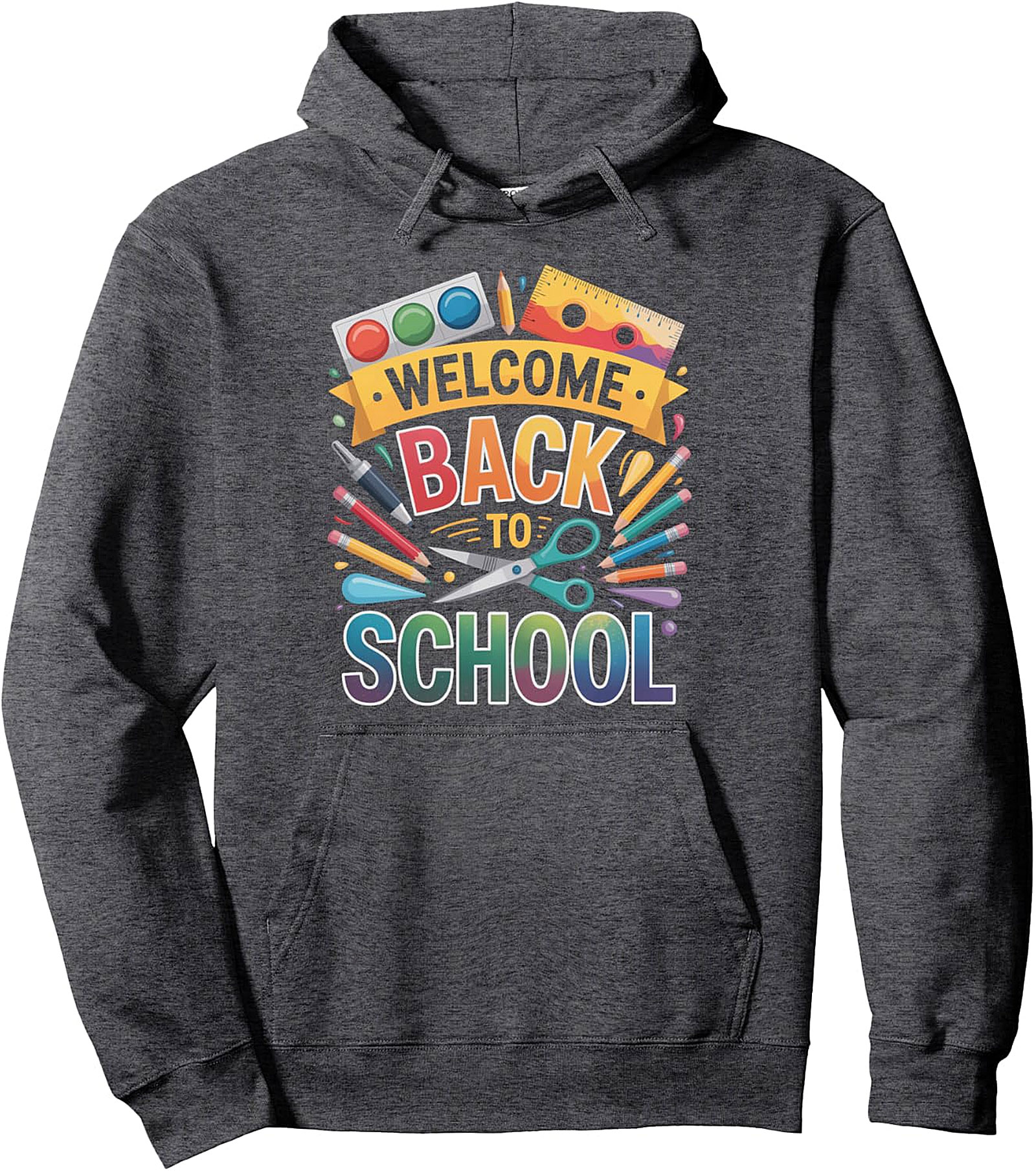 Welcome Back to School Pullover Hoodie - Cozy & Fun