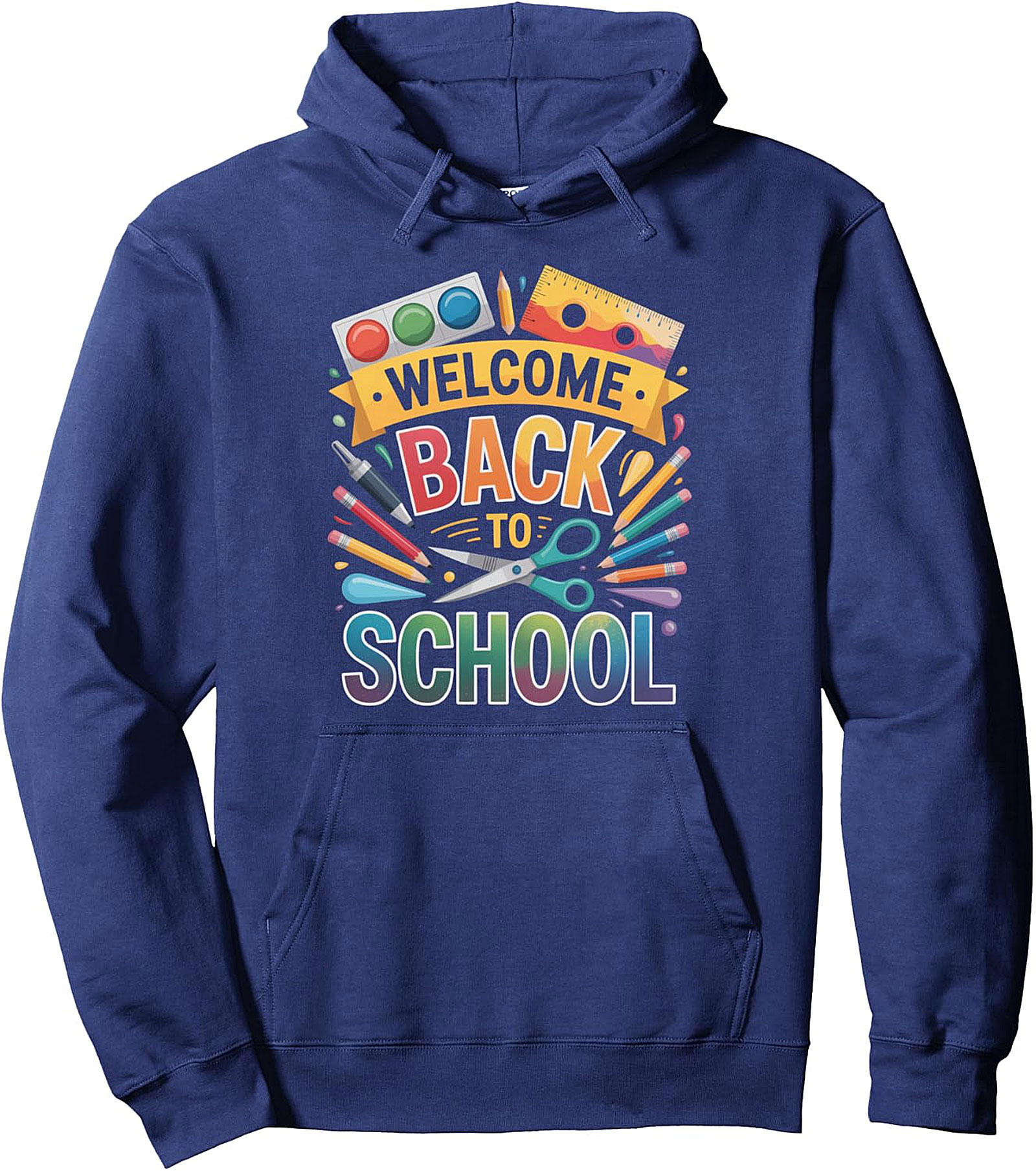 Welcome Back to School Pullover Hoodie - Cozy & Fun