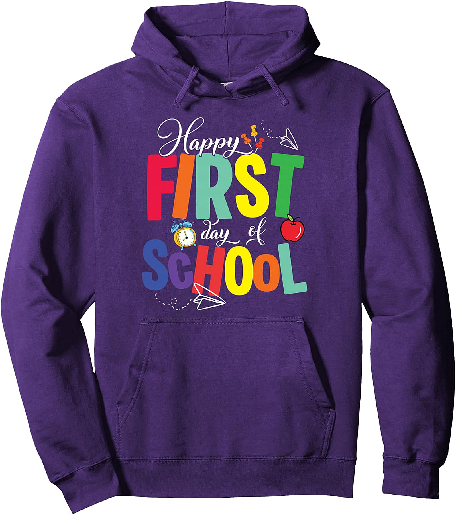Happy First Day of School Pullover Hoodie 