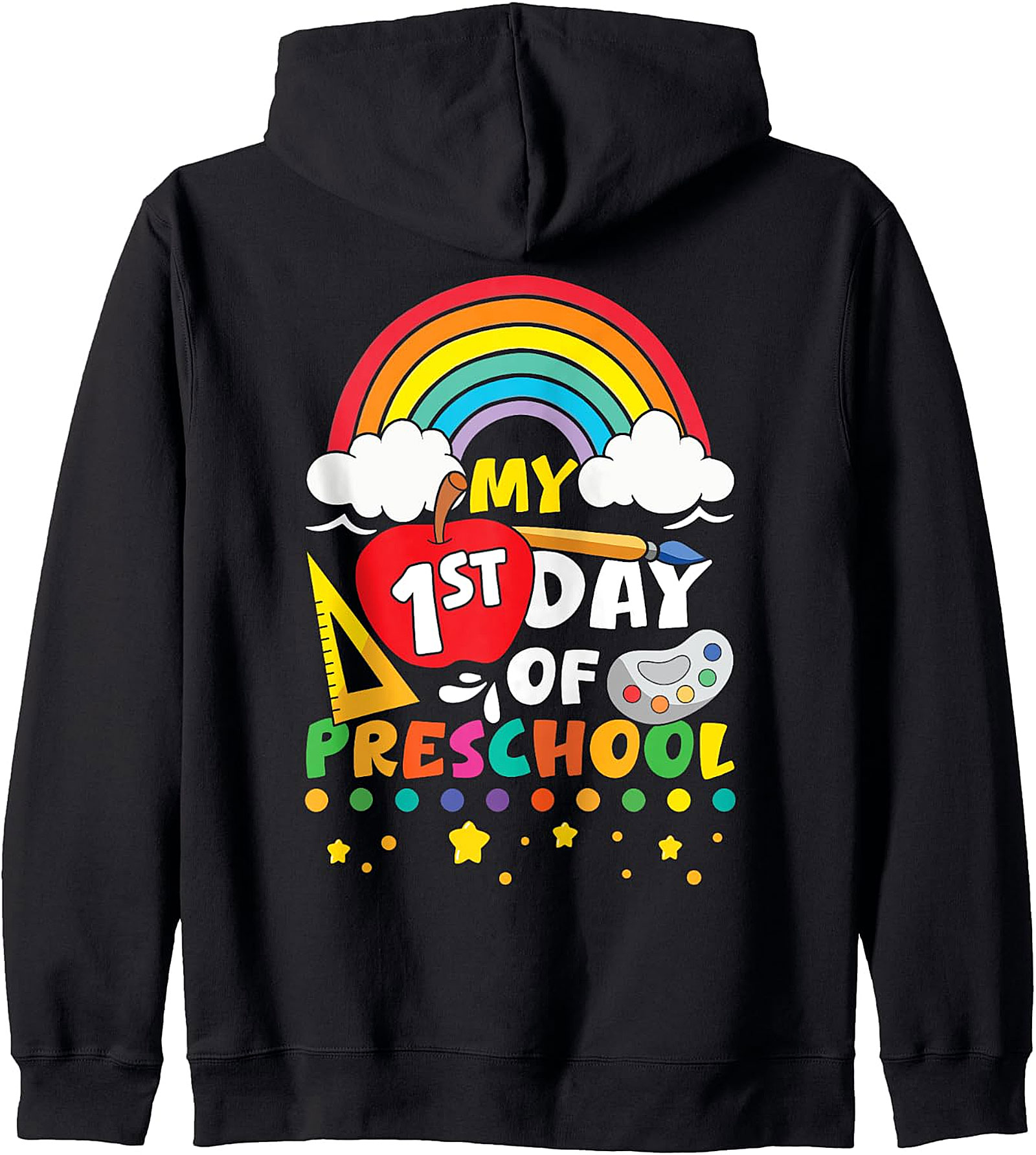 My 1st Day Of Preschool Rainbow Kids Hoodie | Back to School