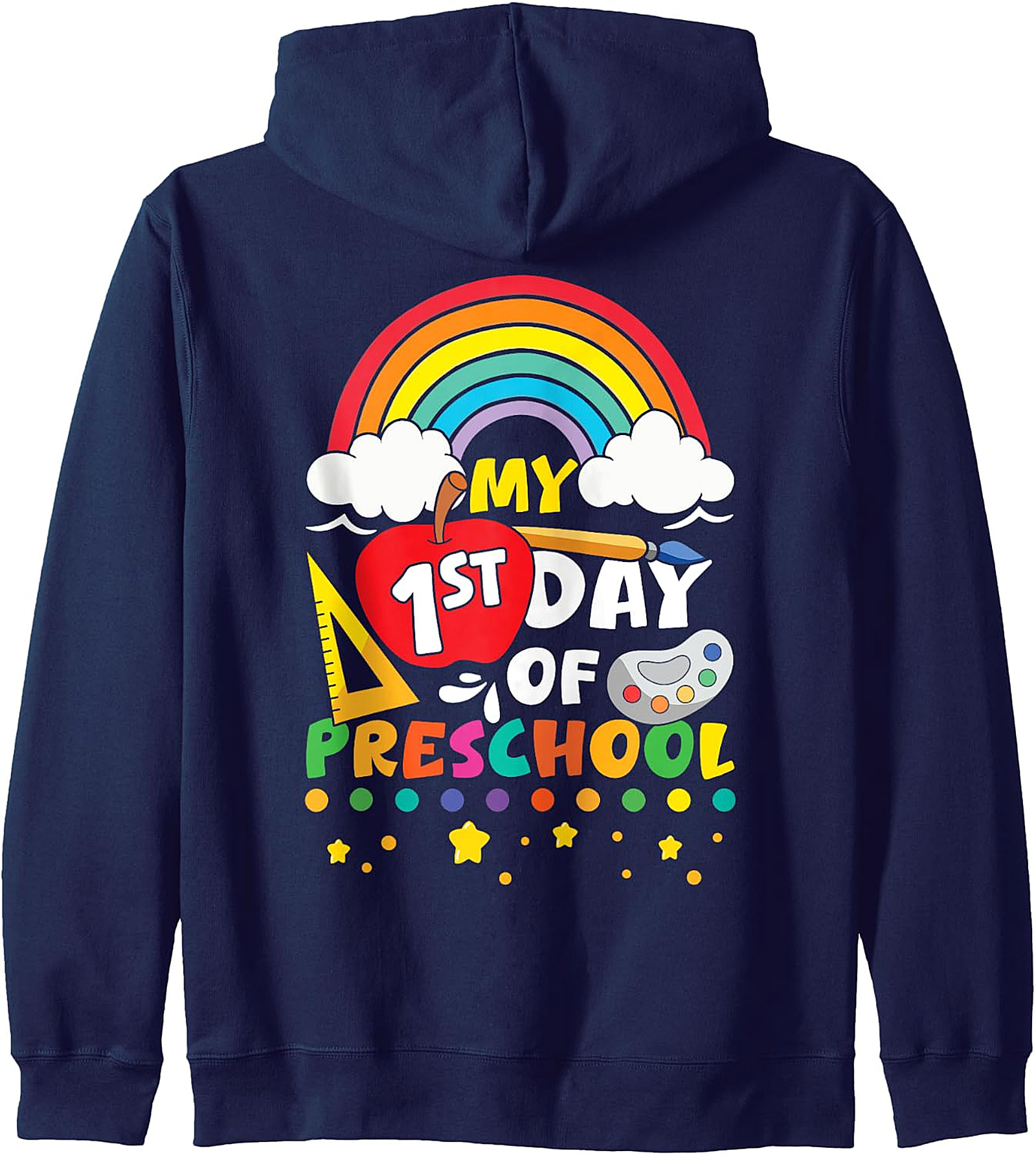 My 1st Day Of Preschool Rainbow Kids Hoodie | Back to School