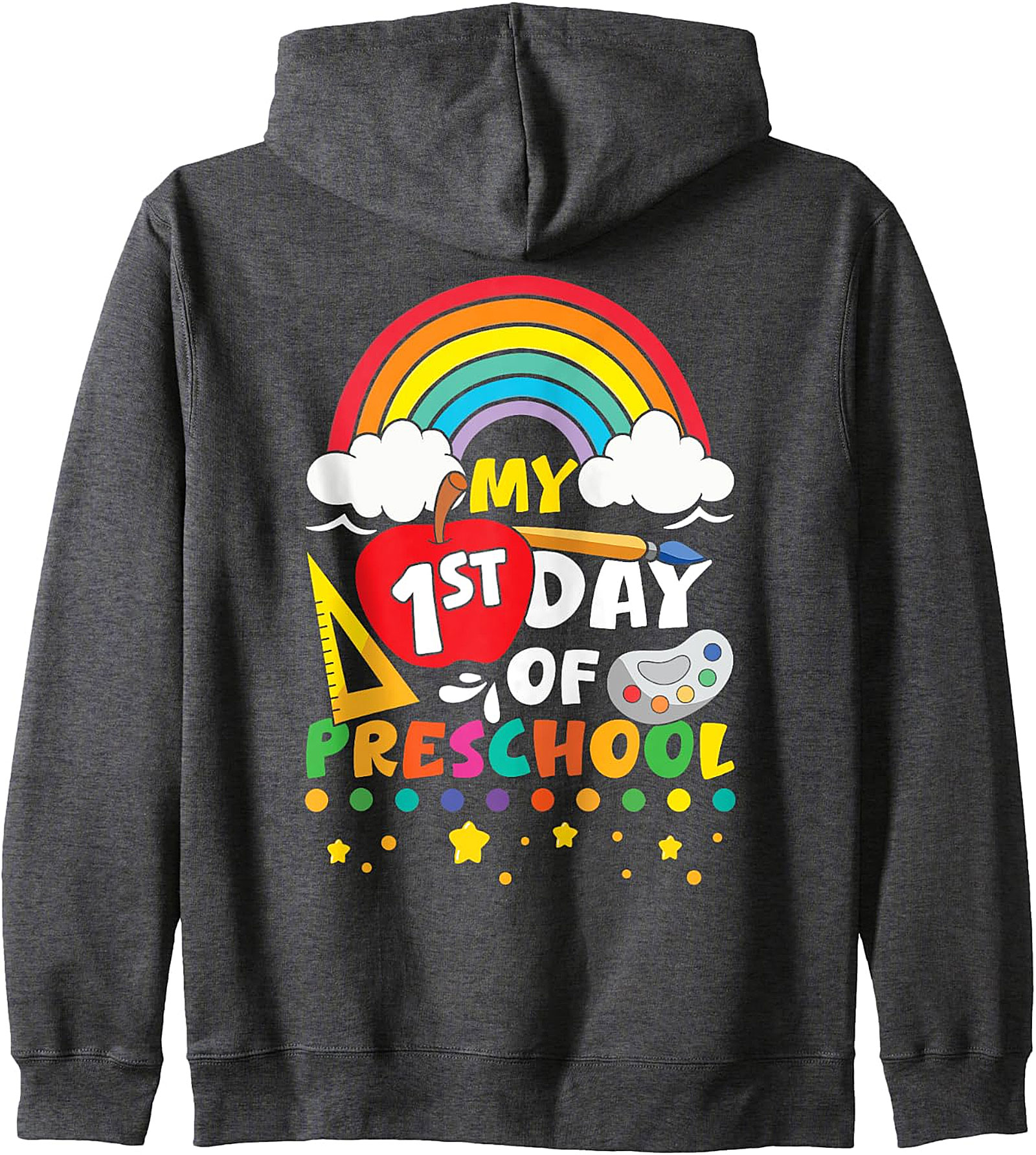 My 1st Day Of Preschool Rainbow Kids Hoodie | Back to School