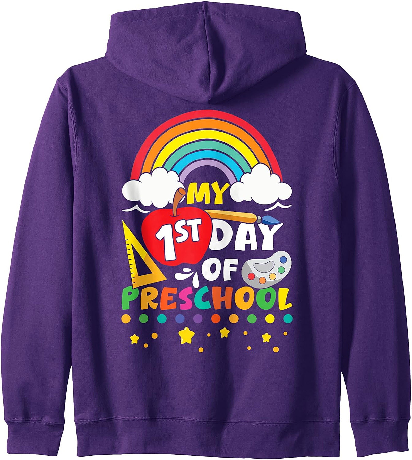 My 1st Day Of Preschool Rainbow Kids Hoodie | Back to School