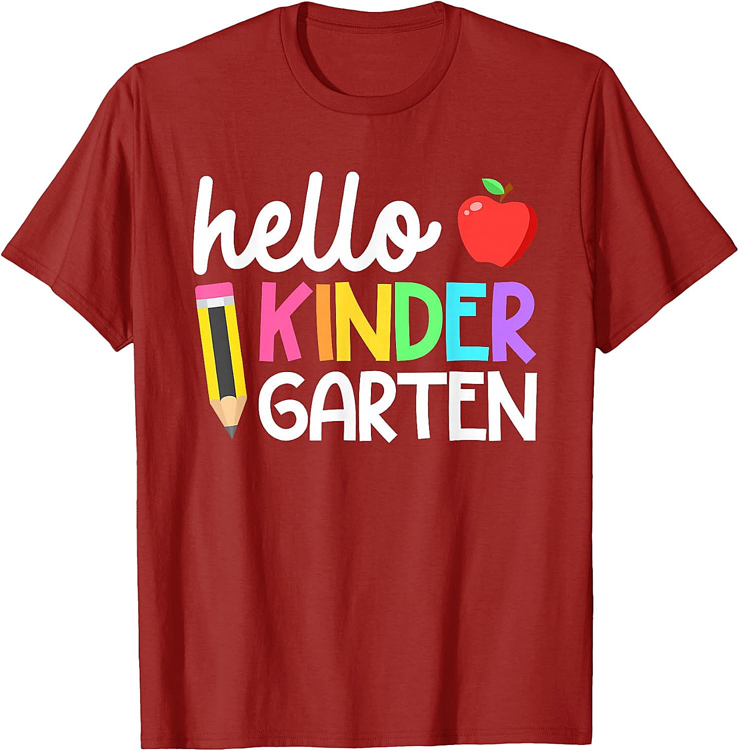 Hello Kindergarten Tee Back to School Teacher Kids Shirt