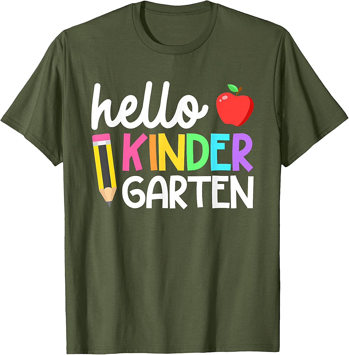 Hello Kindergarten Tee Back to School Teacher Kids Shirt
