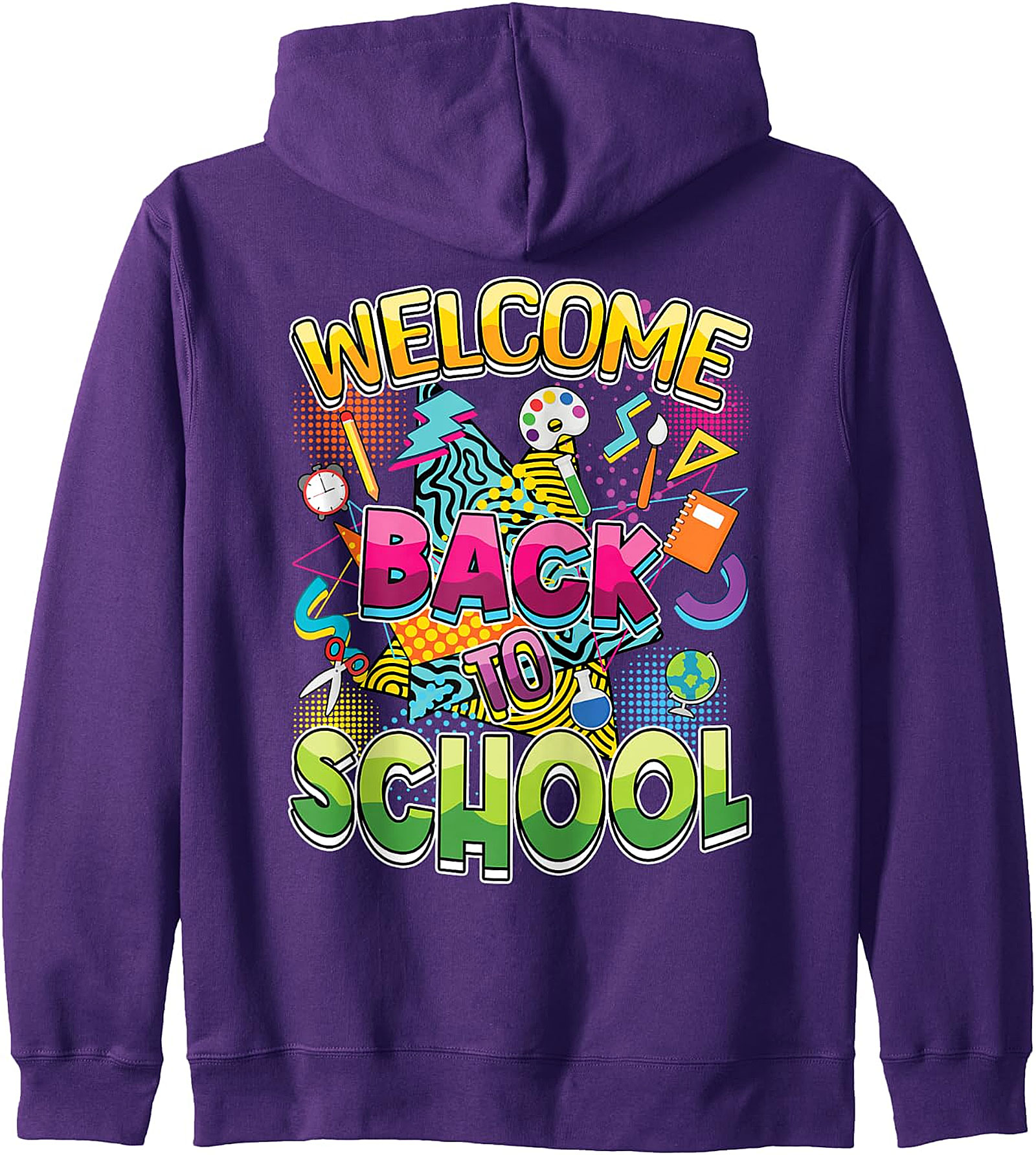 Welcome Back To School Retro Hoodie | Vintage Graphic Pullover