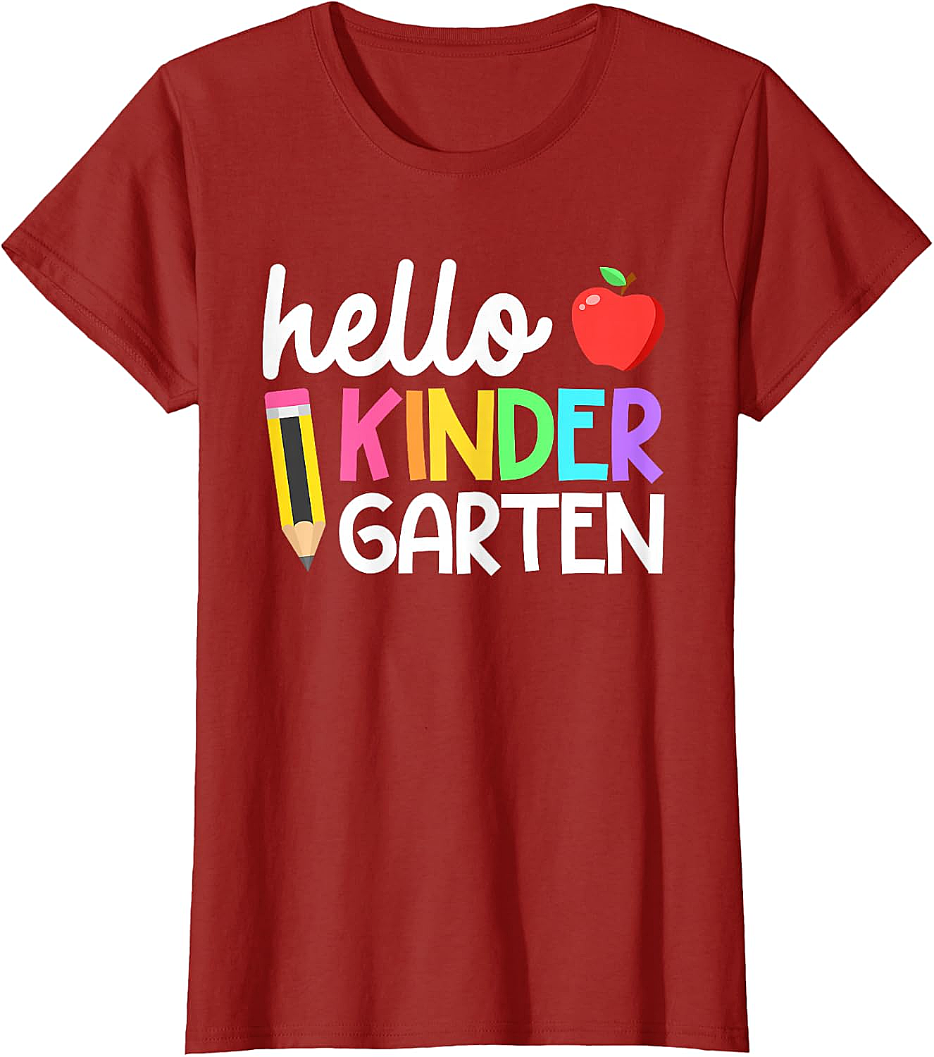 Hello Kindergarten Tee Back to School Teacher Kids Shirt