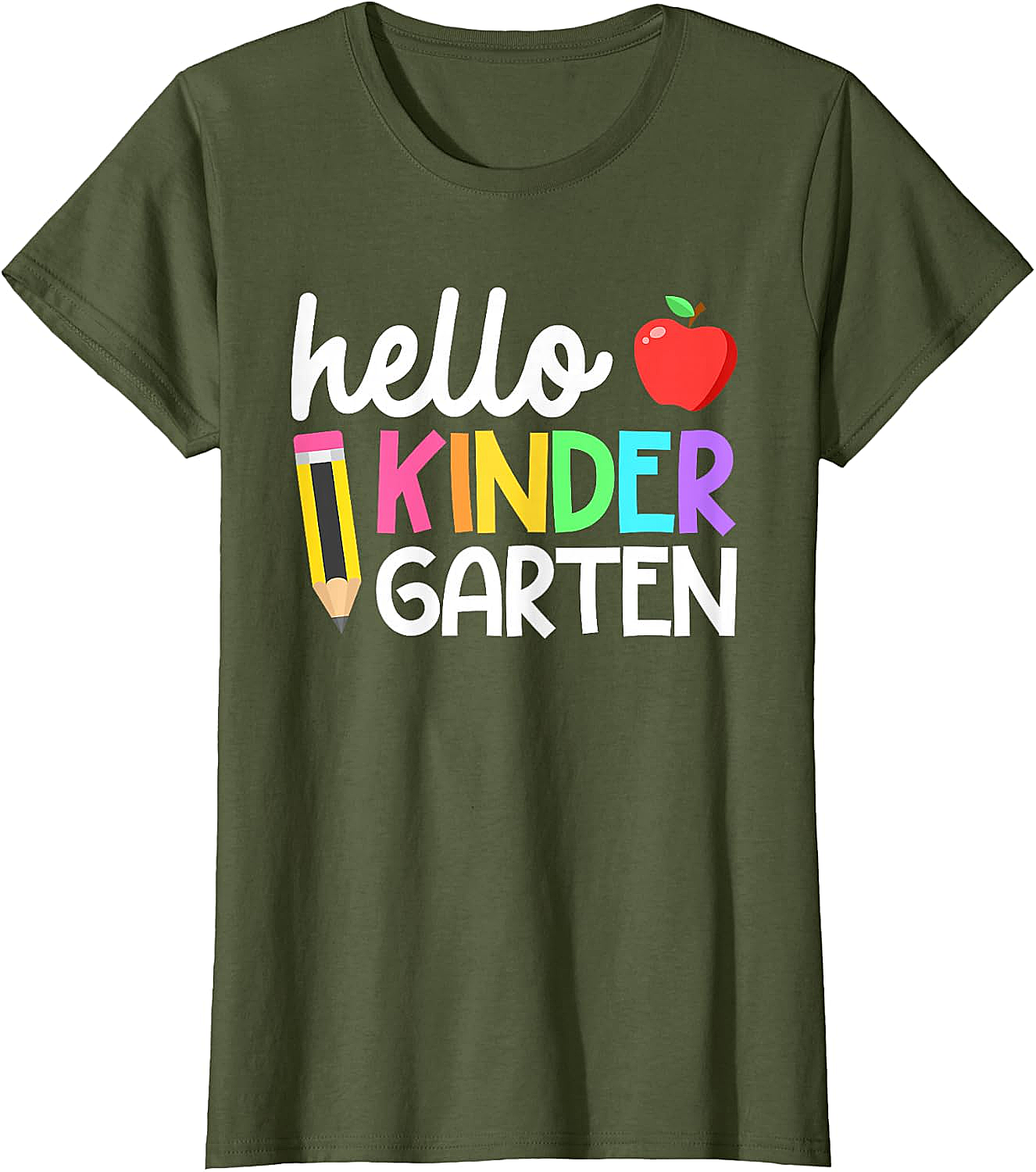 Hello Kindergarten Tee Back to School Teacher Kids Shirt