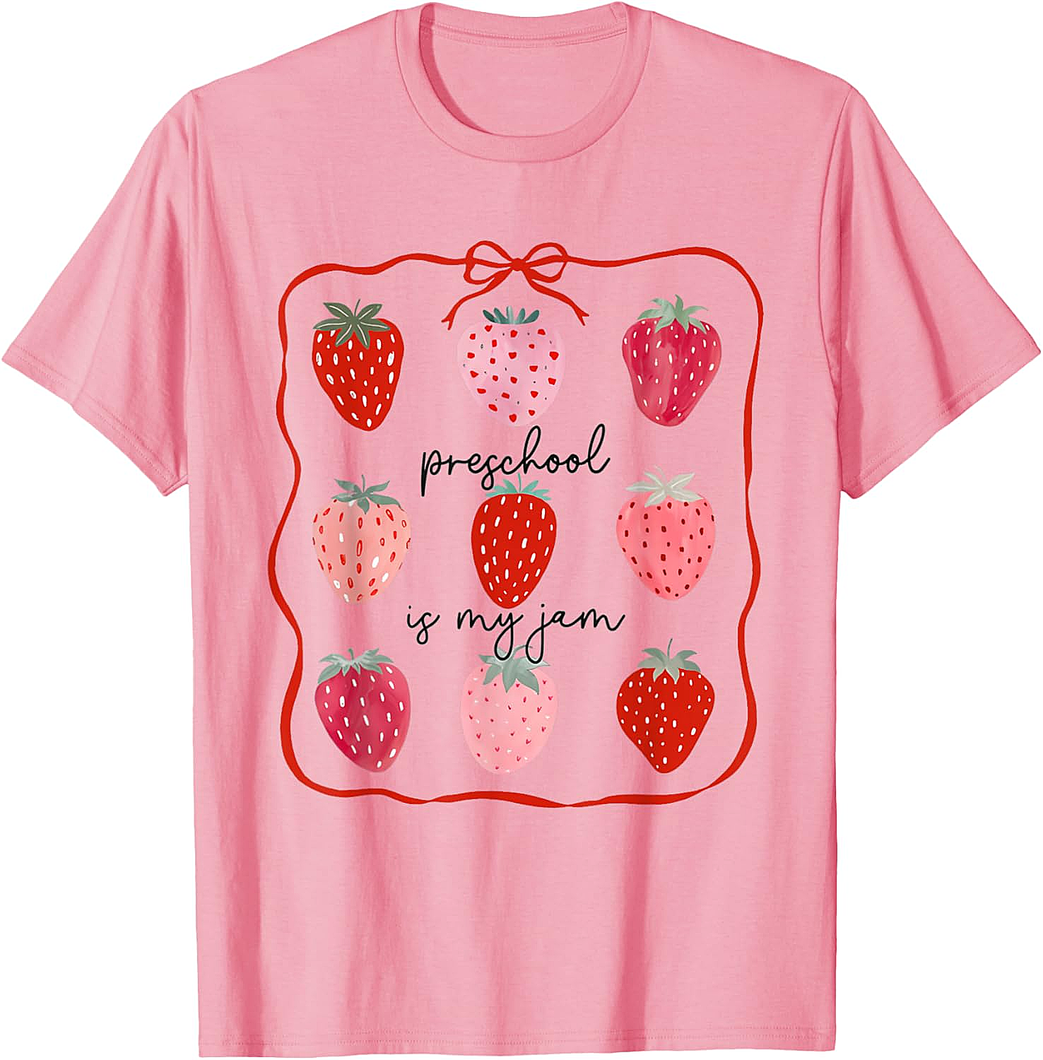 Preschool is My Jam Strawberry T-Shirt - Teacher Gift