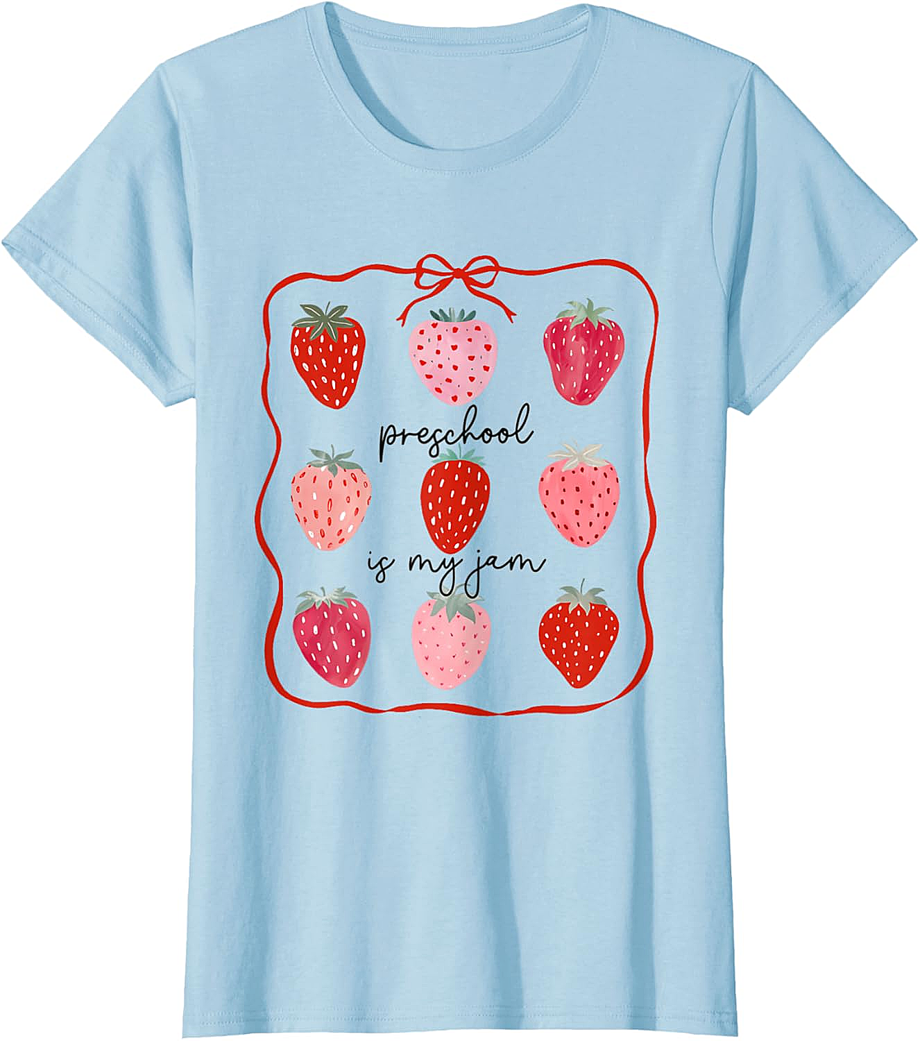 Preschool is My Jam Strawberry T-Shirt - Teacher Gift