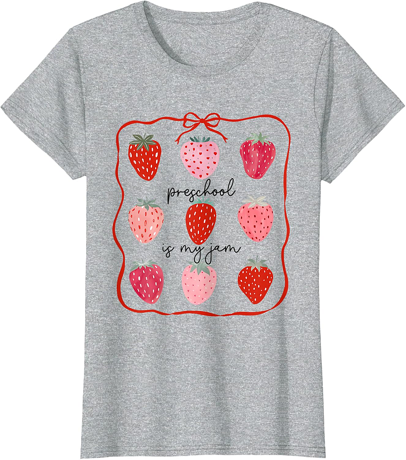 Preschool is My Jam Strawberry T-Shirt - Teacher Gift