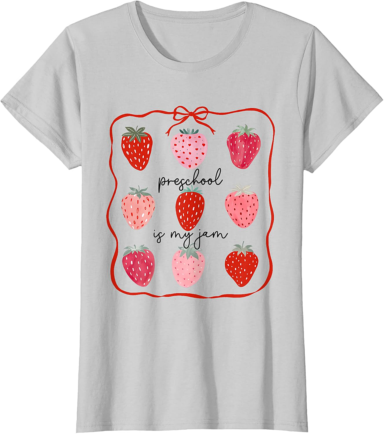 Preschool is My Jam Strawberry T-Shirt - Teacher Gift
