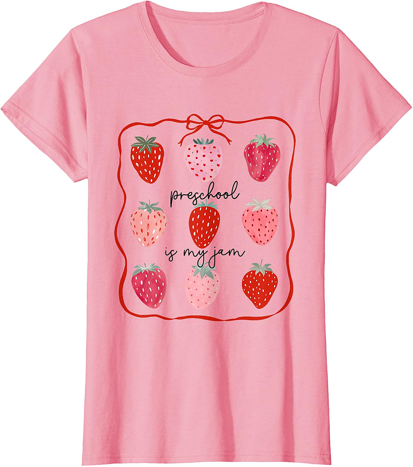 Preschool is My Jam Strawberry T-Shirt - Teacher Gift