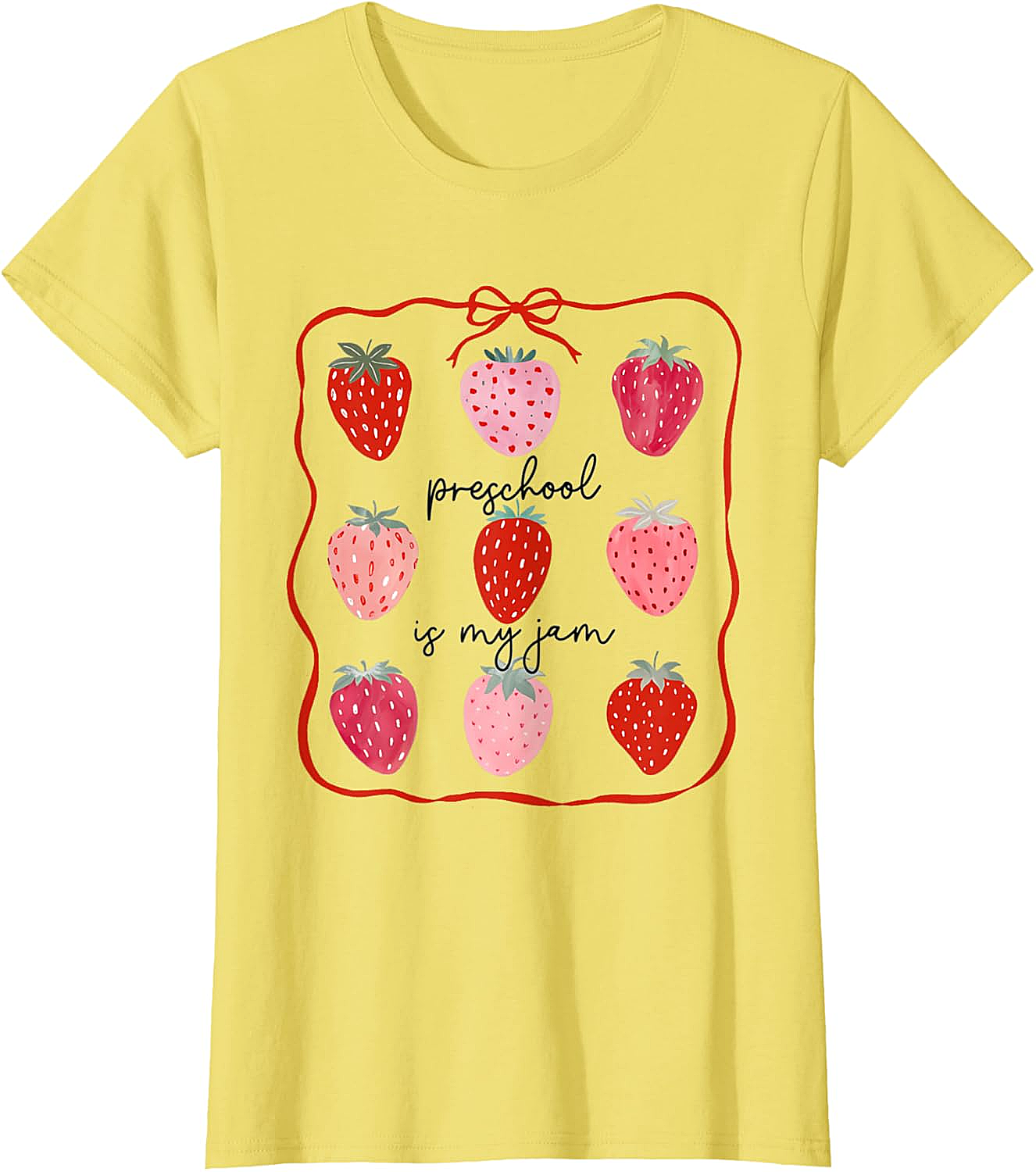 Preschool is My Jam Strawberry T-Shirt - Teacher Gift