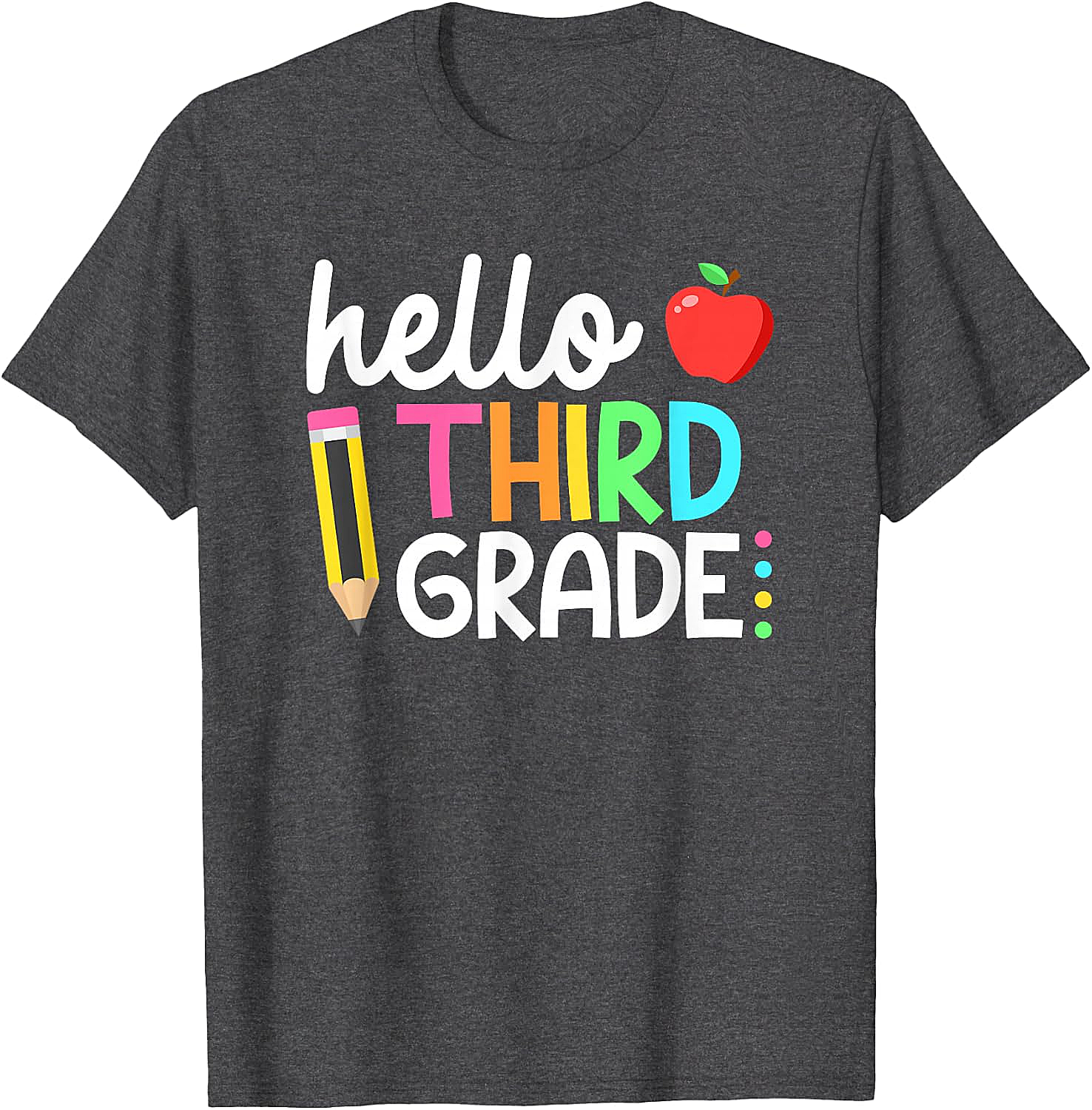  Hello Third Grade T-Shirt Back to School 3rd Grade Tee