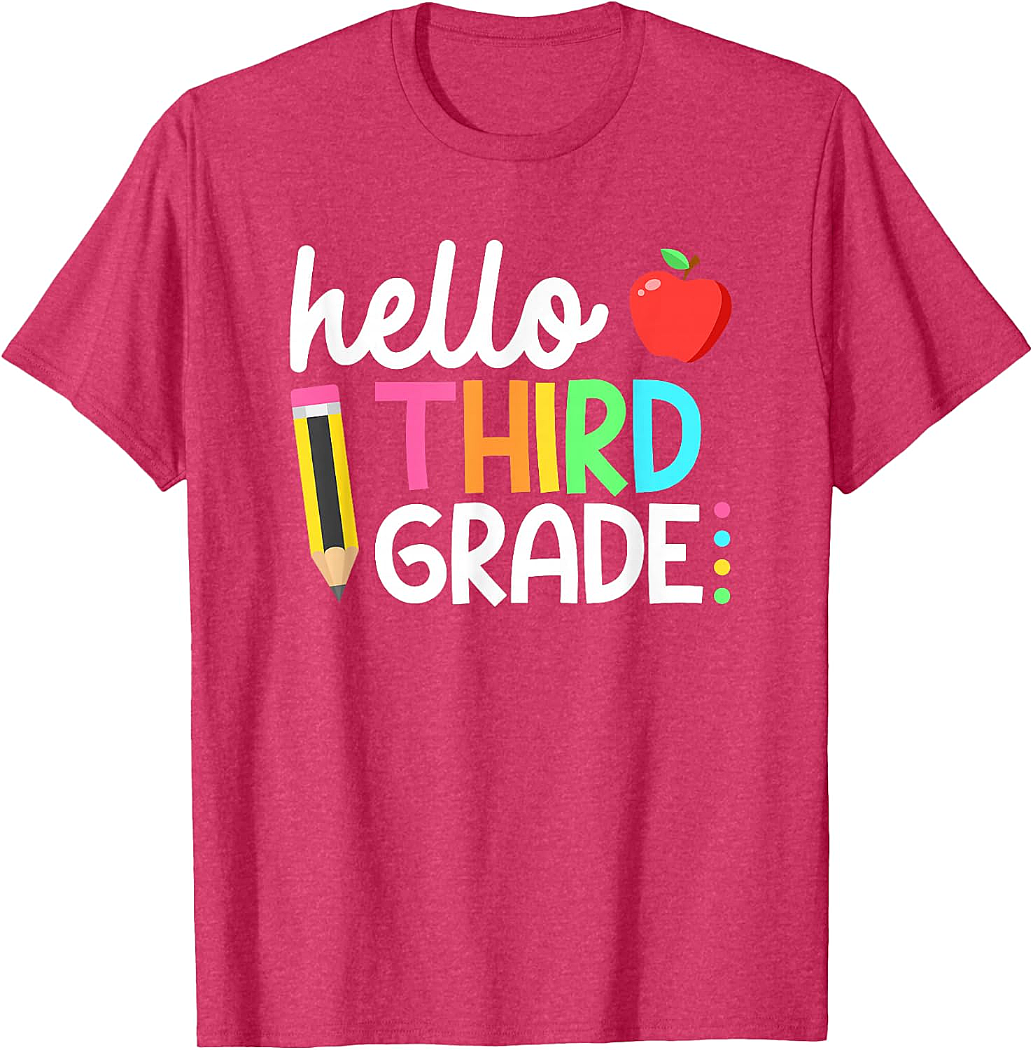  Hello Third Grade T-Shirt Back to School 3rd Grade Tee