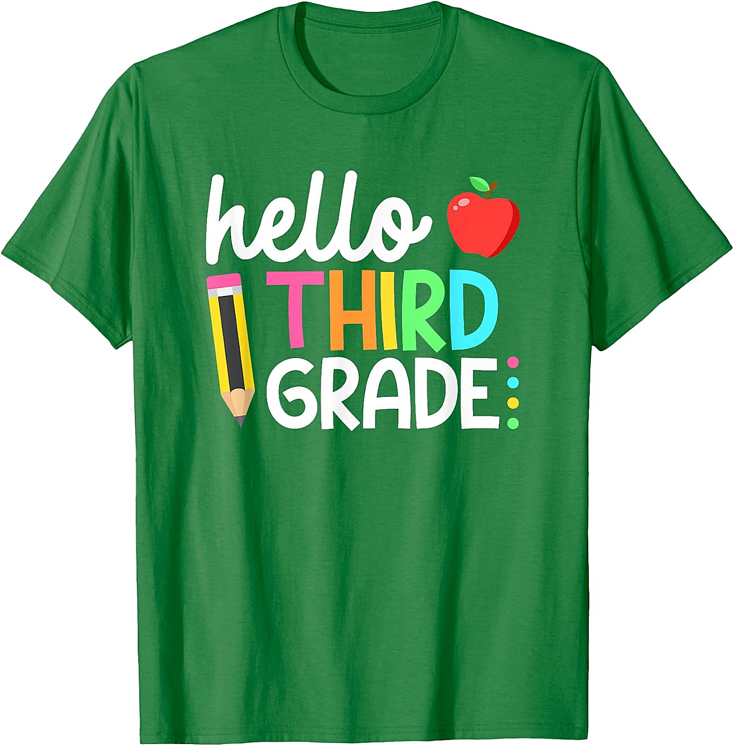  Hello Third Grade T-Shirt Back to School 3rd Grade Tee
