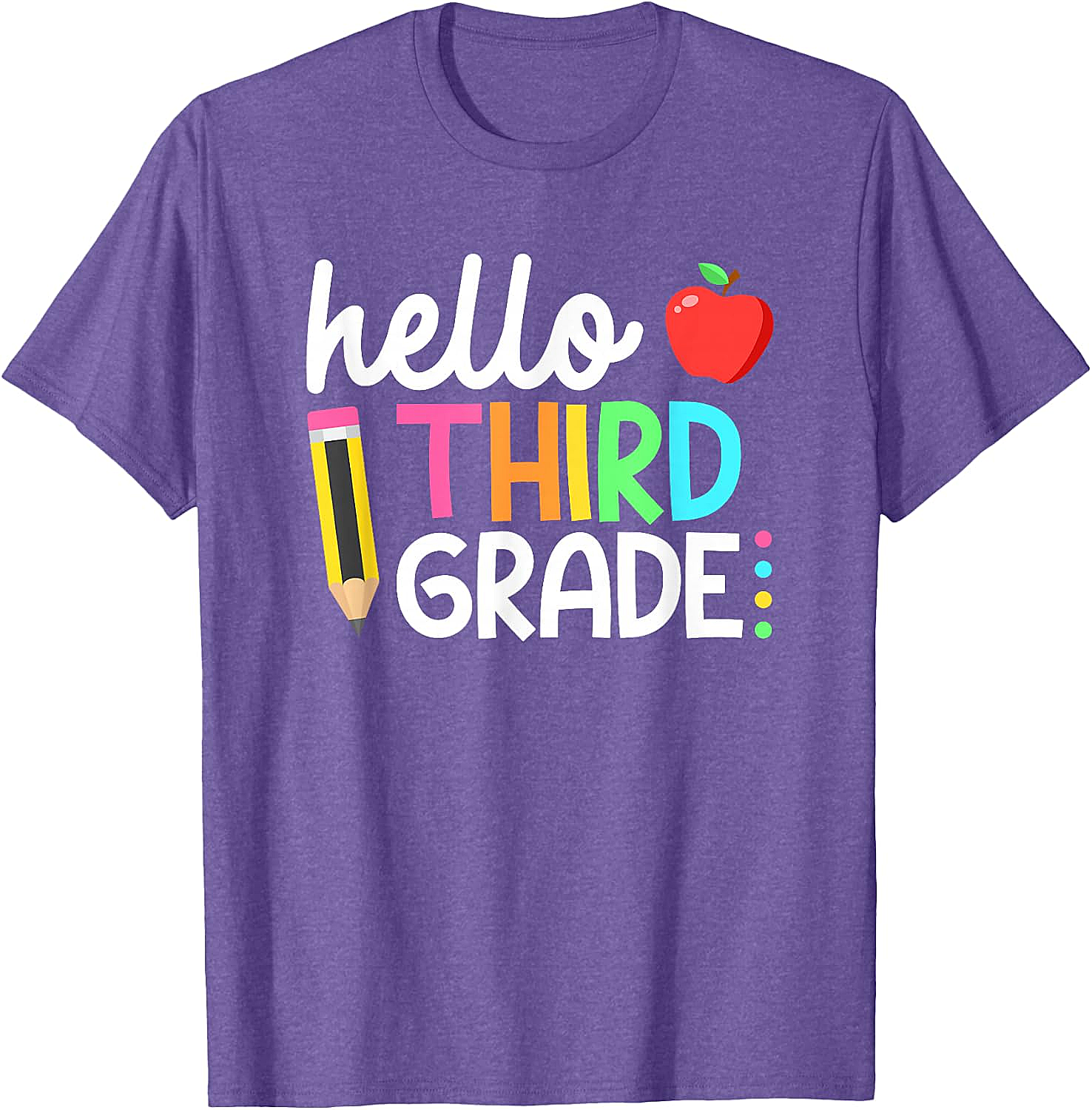 Hello Third Grade T-Shirt Back to School 3rd Grade Tee