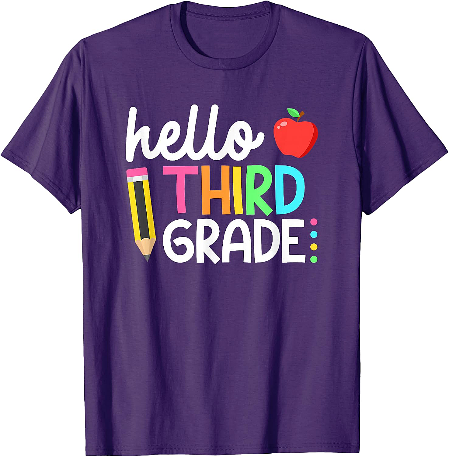  Hello Third Grade T-Shirt Back to School 3rd Grade Tee