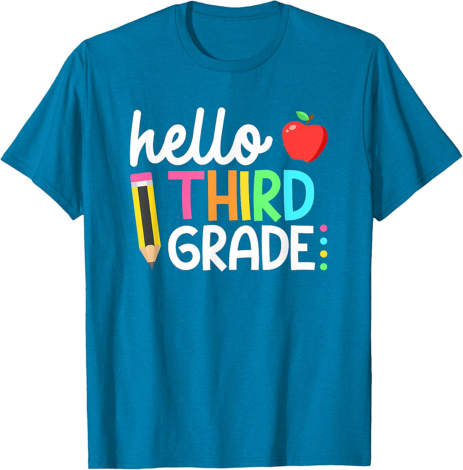  Hello Third Grade T-Shirt Back to School 3rd Grade Tee