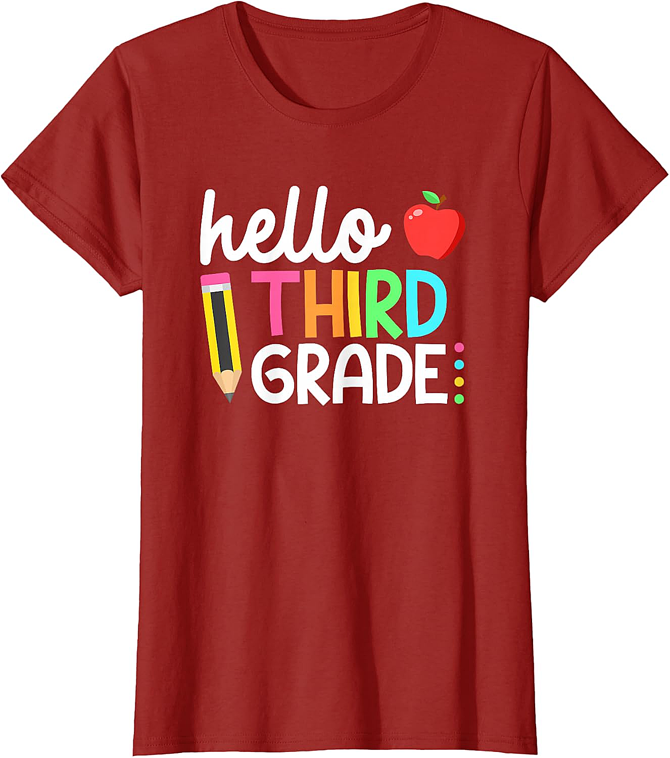  Hello Third Grade T-Shirt Back to School 3rd Grade Tee