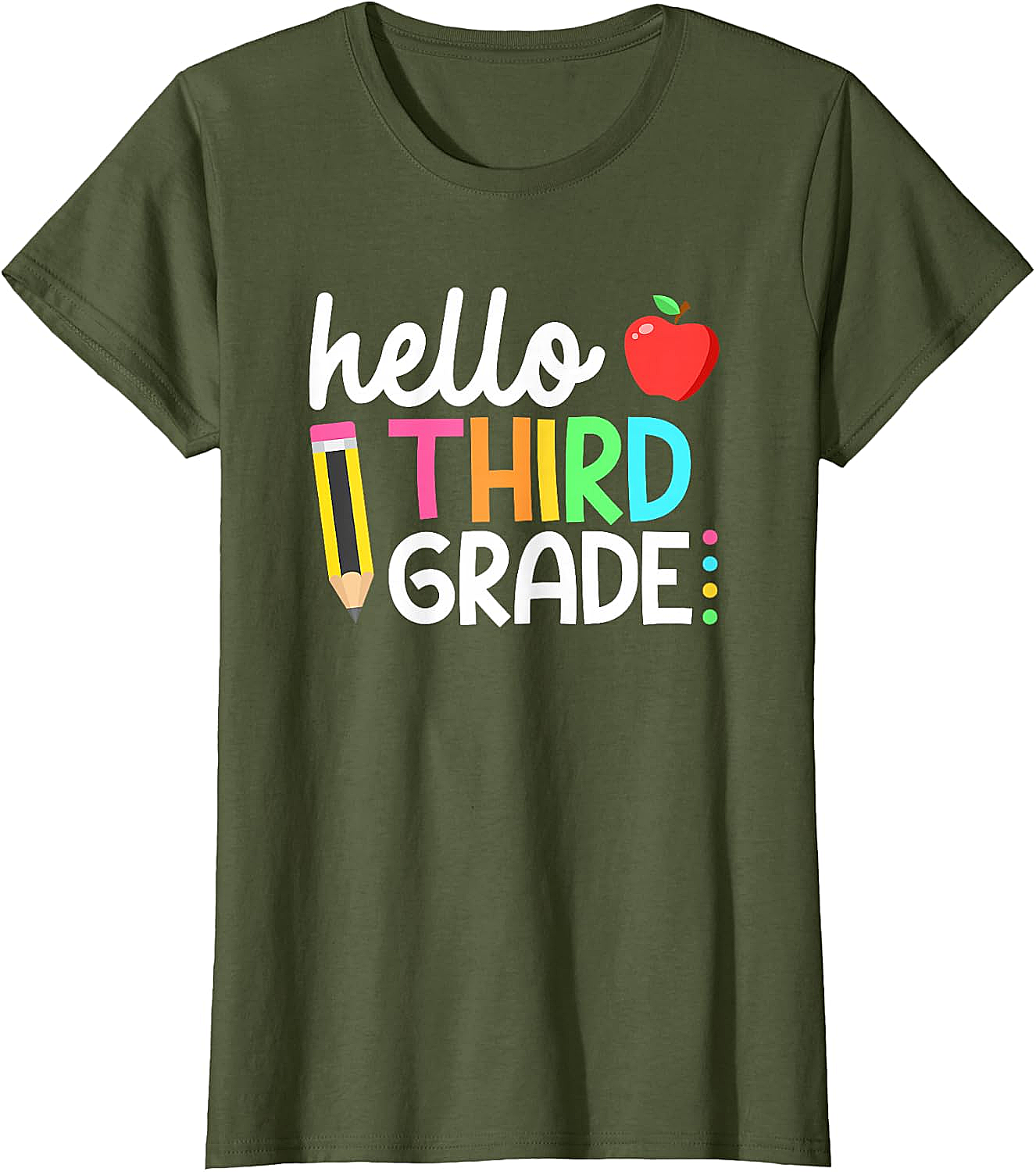 Hello Third Grade T-Shirt Back to School 3rd Grade Tee