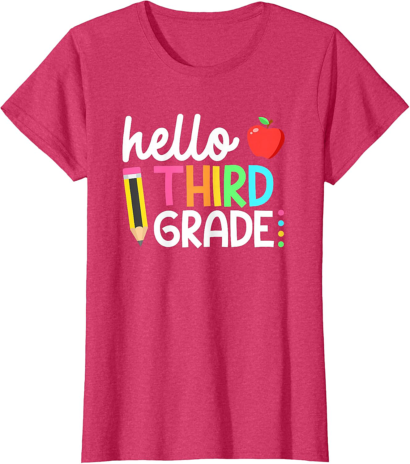  Hello Third Grade T-Shirt Back to School 3rd Grade Tee