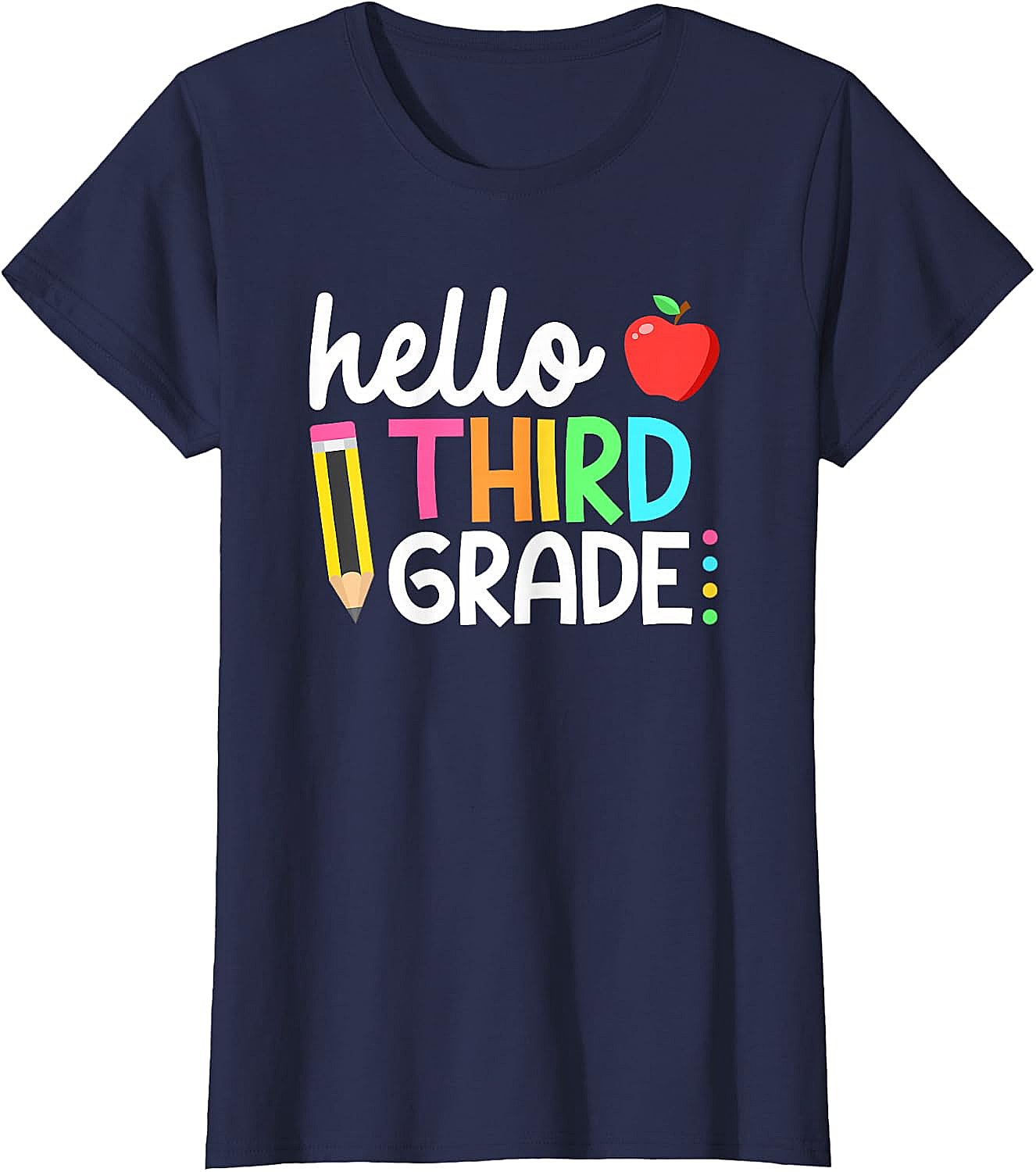  Hello Third Grade T-Shirt Back to School 3rd Grade Tee