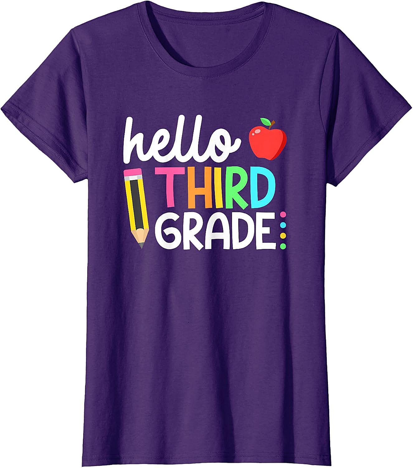  Hello Third Grade T-Shirt Back to School 3rd Grade Tee