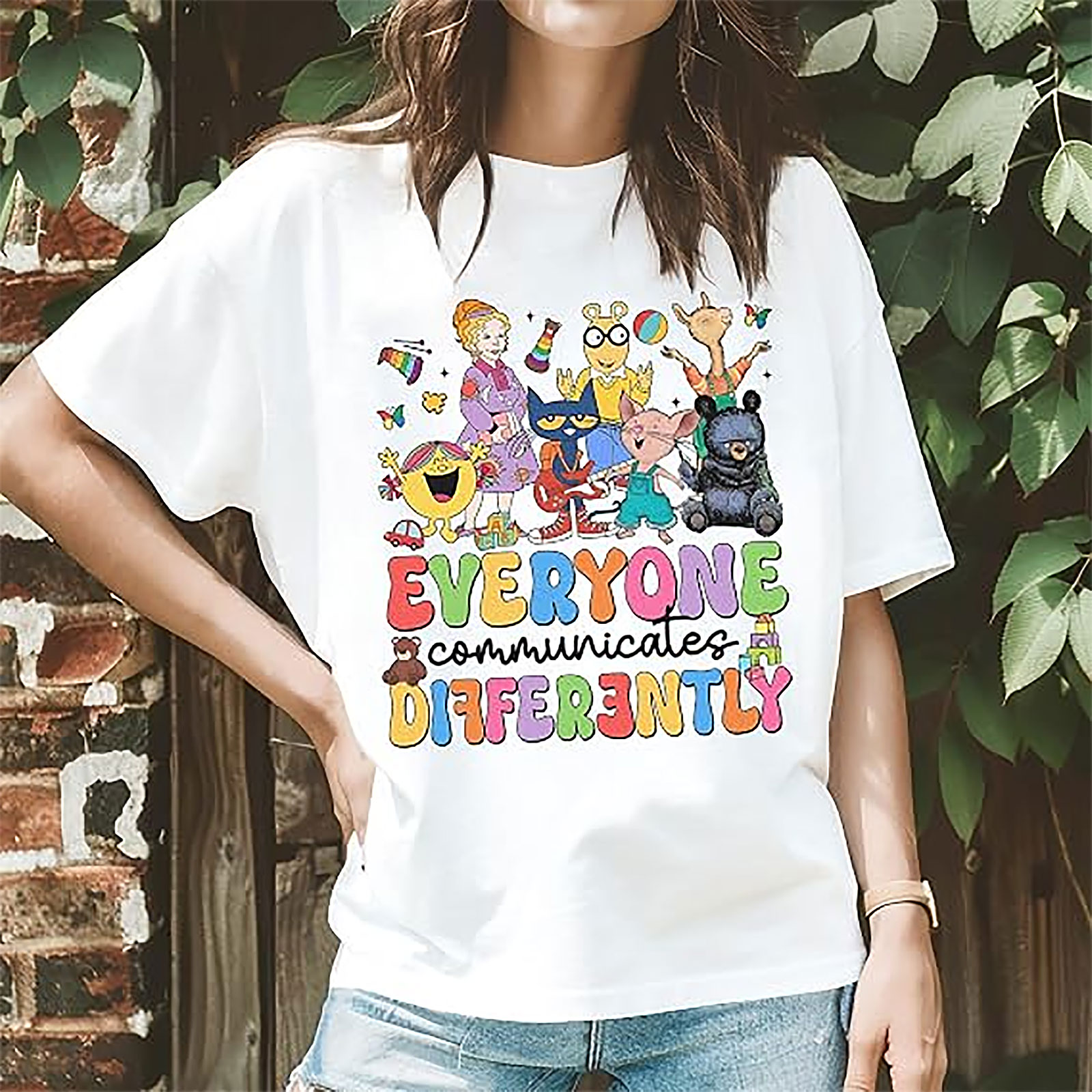 Teacher Shirt | Everyone Communicates Differently Tee