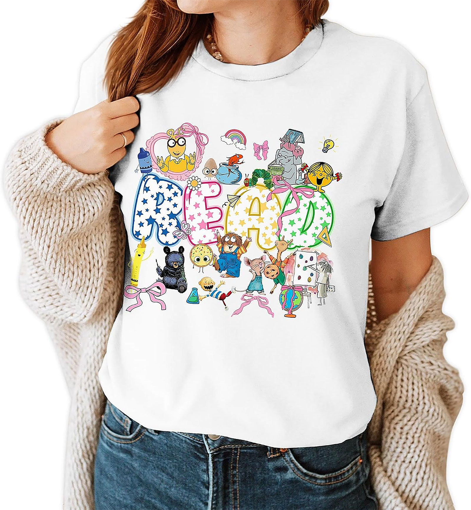 Teacher READ Shirt | Back to School Graphic Tee Gift