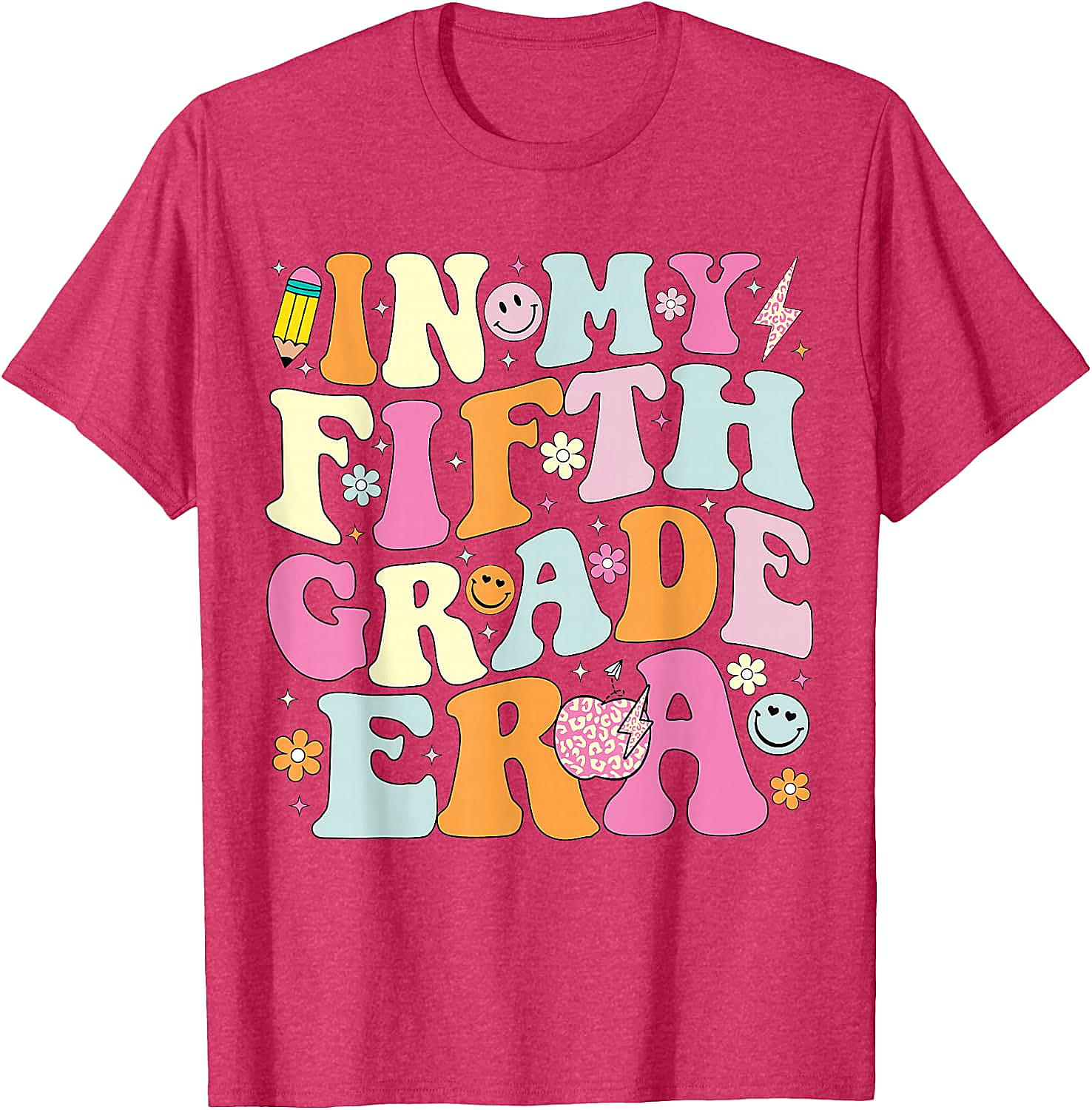  Fifth Grade Era T-Shirt Back to School Teacher Tee
