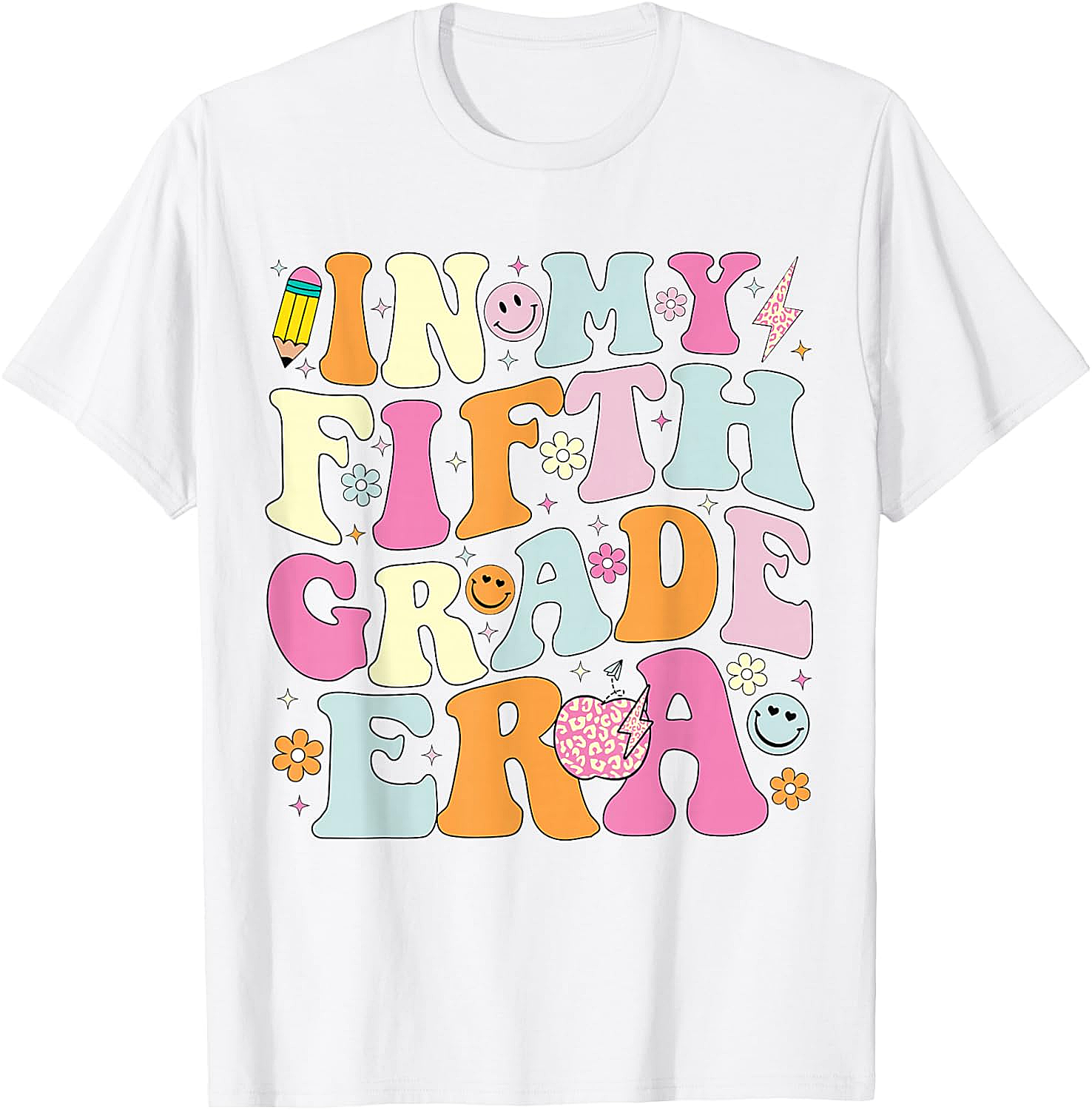 Fifth Grade Era T-Shirt Back to School Teacher Tee