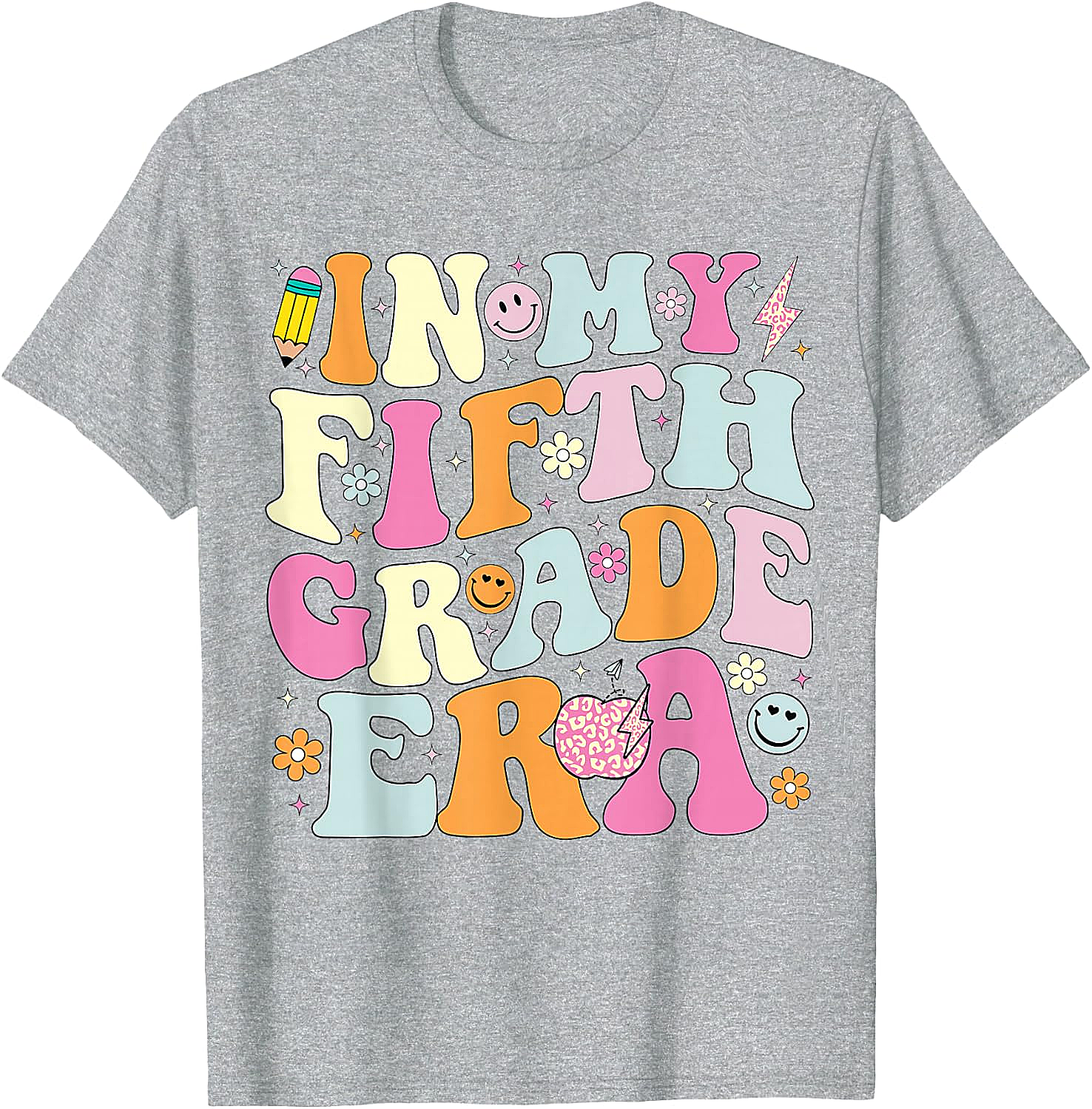  Fifth Grade Era T-Shirt Back to School Teacher Tee