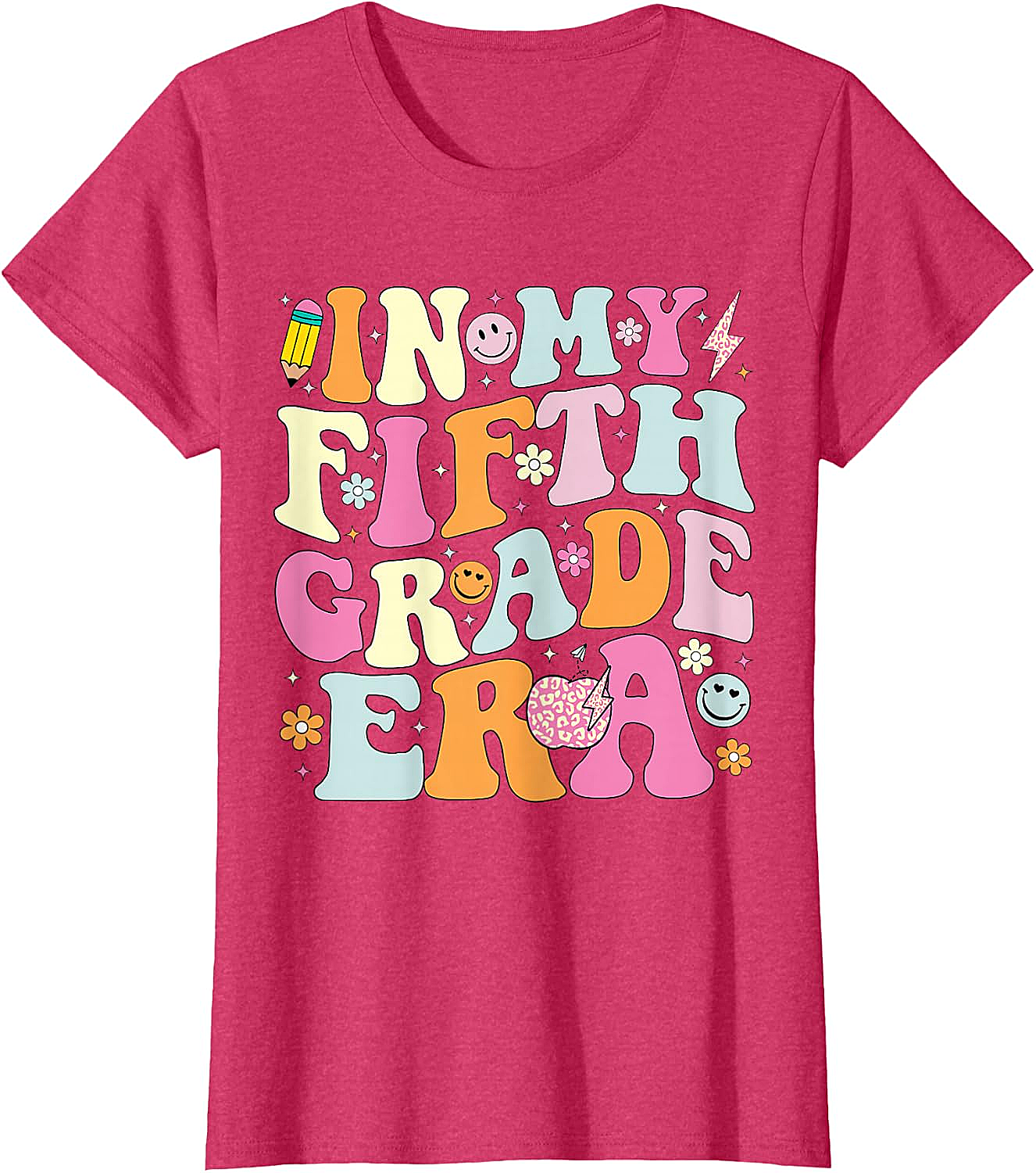  Fifth Grade Era T-Shirt Back to School Teacher Tee