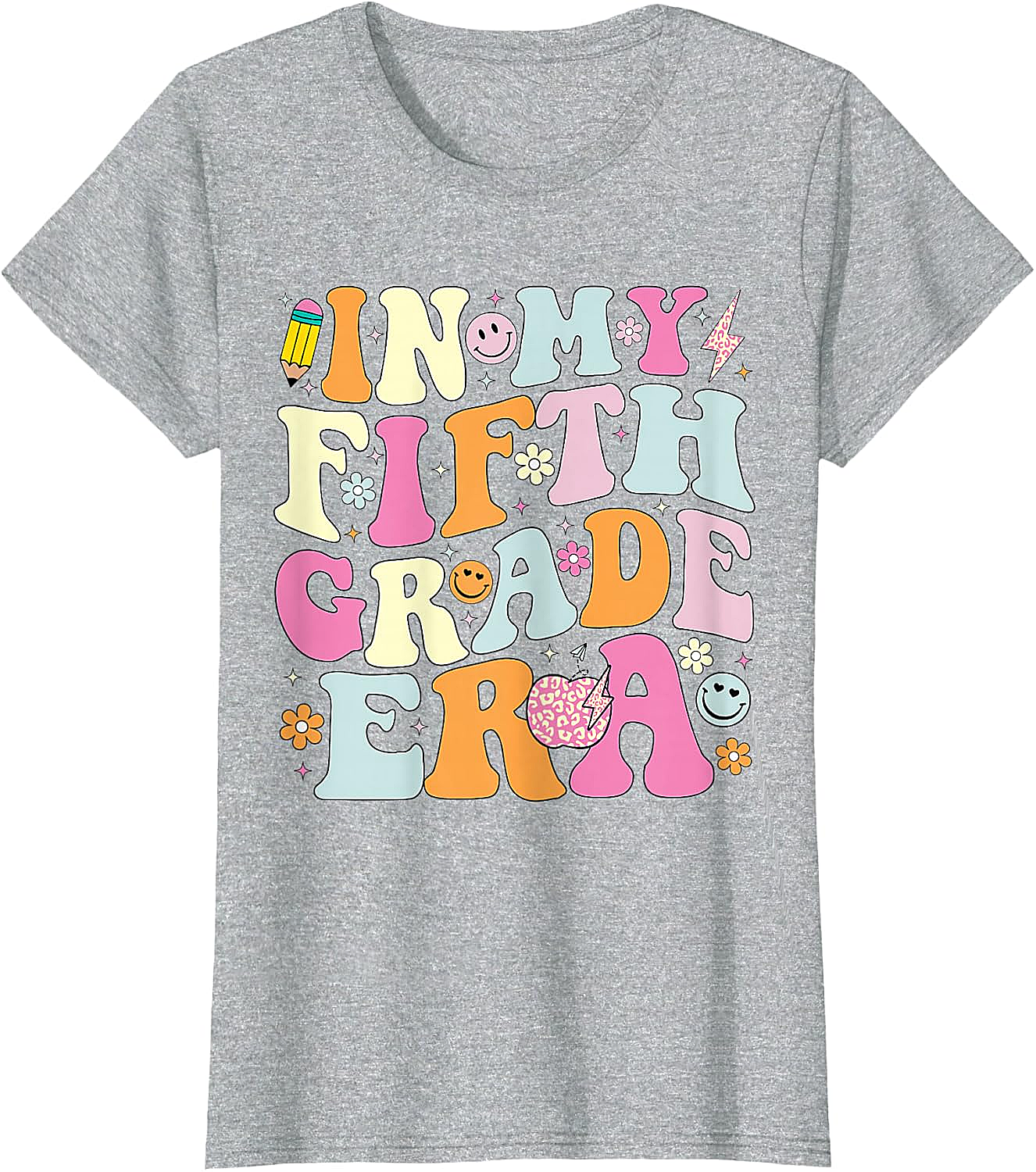  Fifth Grade Era T-Shirt Back to School Teacher Tee