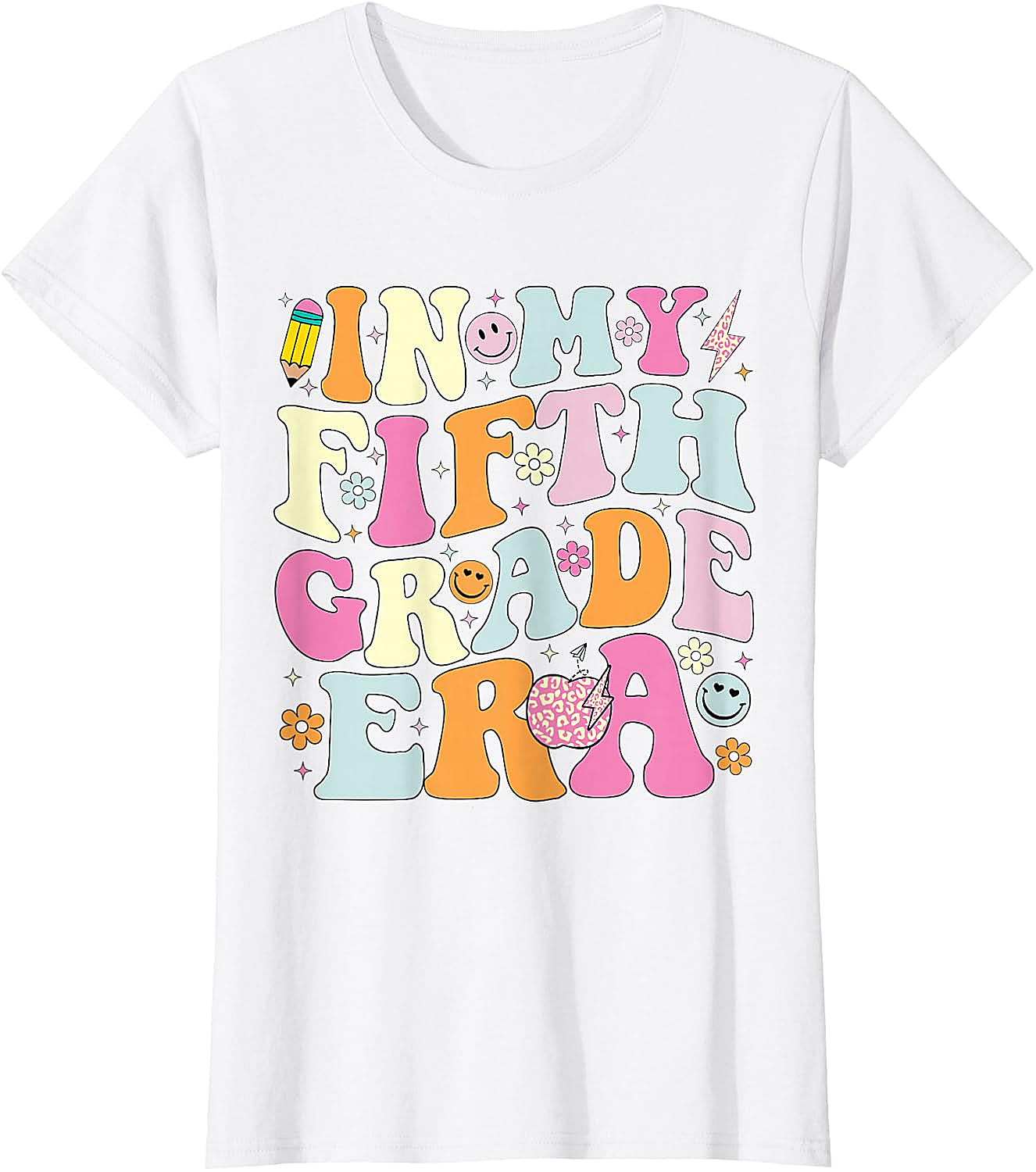  Fifth Grade Era T-Shirt Back to School Teacher Tee